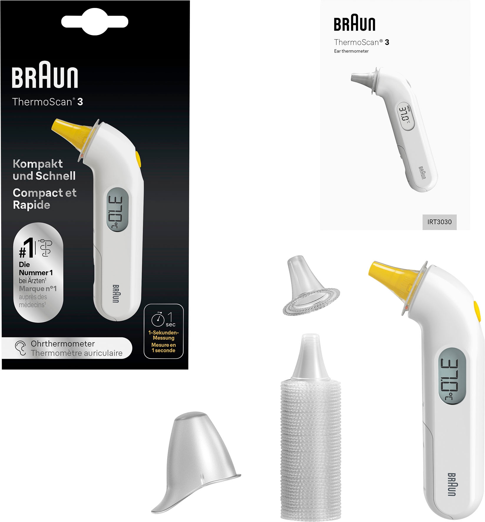 Braun Ohr-Fieberthermometer »ThermoScan® 3, IRT3030«
