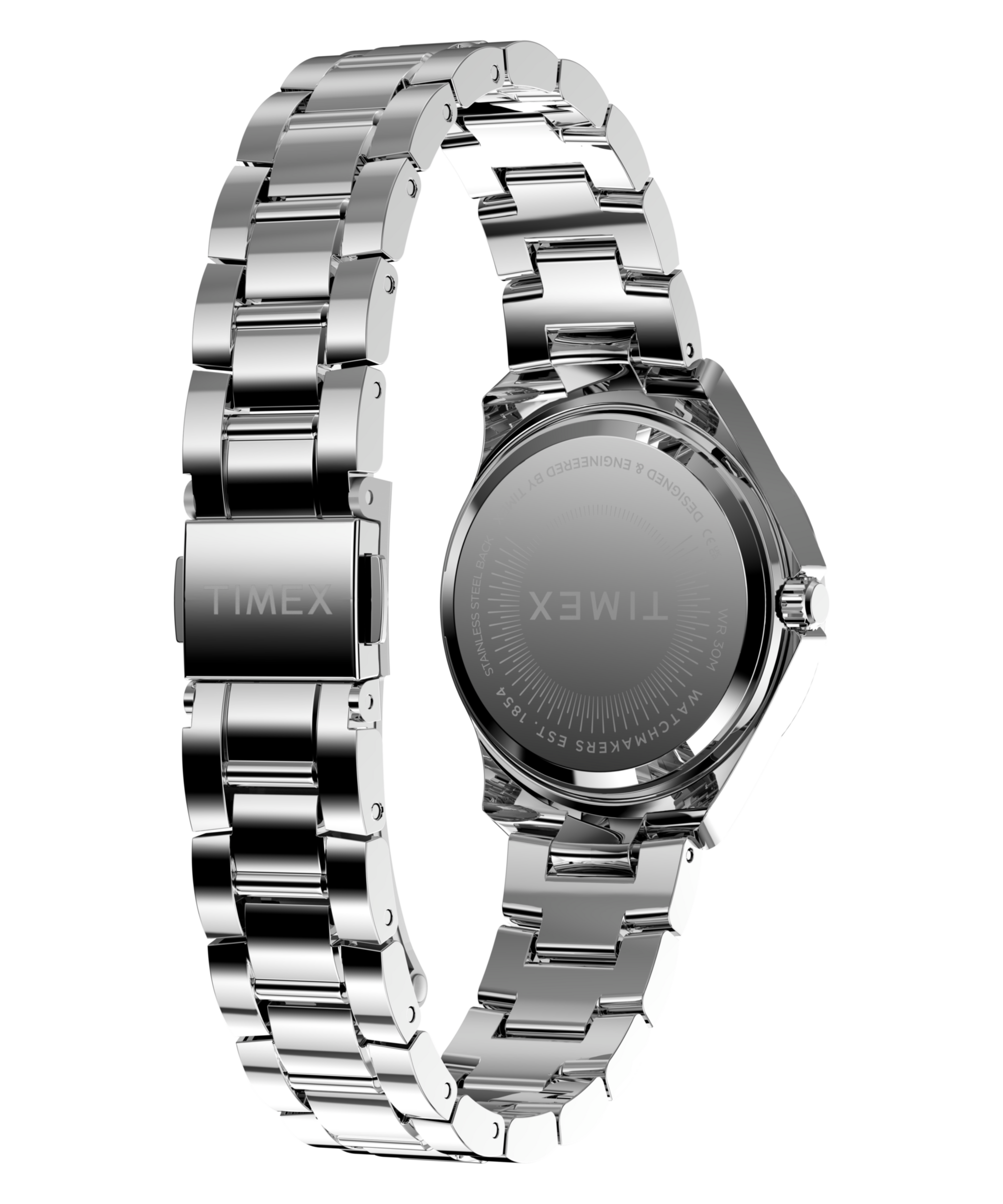 Timex Quarzuhr »Celine« Armbanduhr, Damenuhr, Edelstahlarmband, analog, Tag