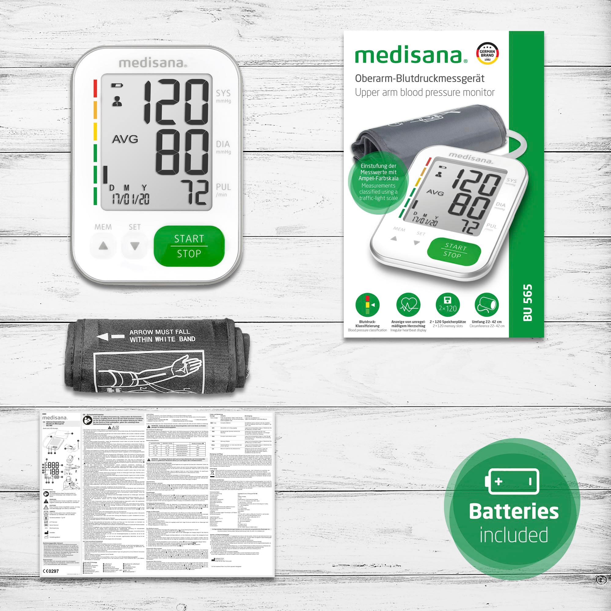 Medisana Oberarm-Blutdruckmessgerät »BU565«