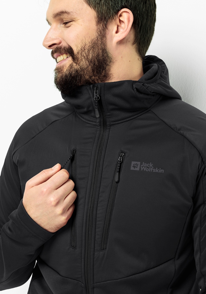 Jack Wolfskin Kapuzenfleecejacke »ALPGRAT PRO INS FZ M« mit Kapuze