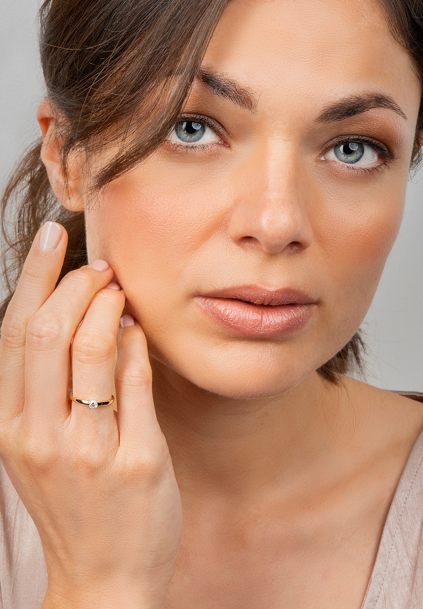 ONE ELEMENT Diamantring »0.1 ct  Diamant Brillant Ring aus 585 Gelbgold«