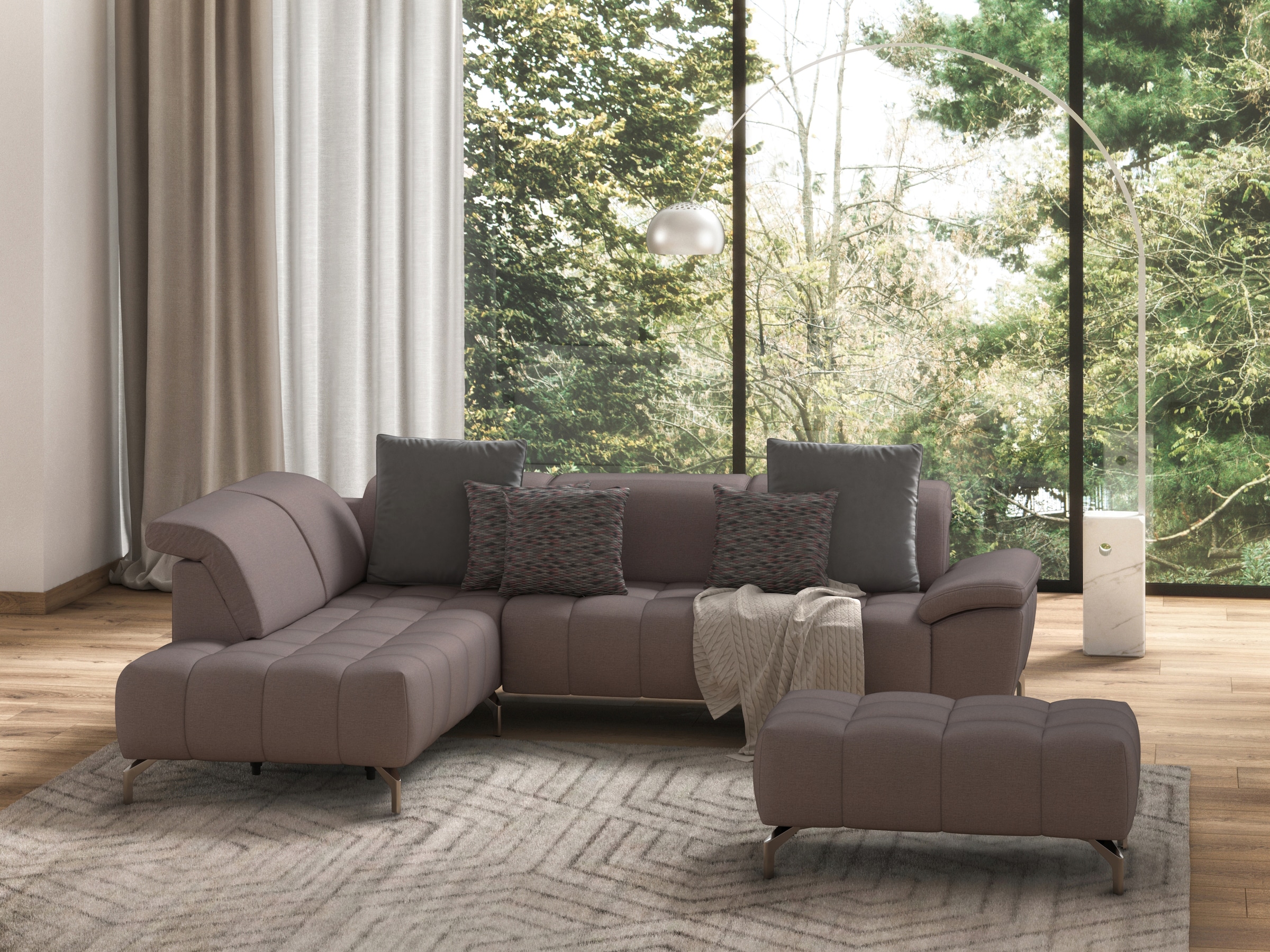 sit&more Hocker »Cool«, mit silberfarbenen Füßen