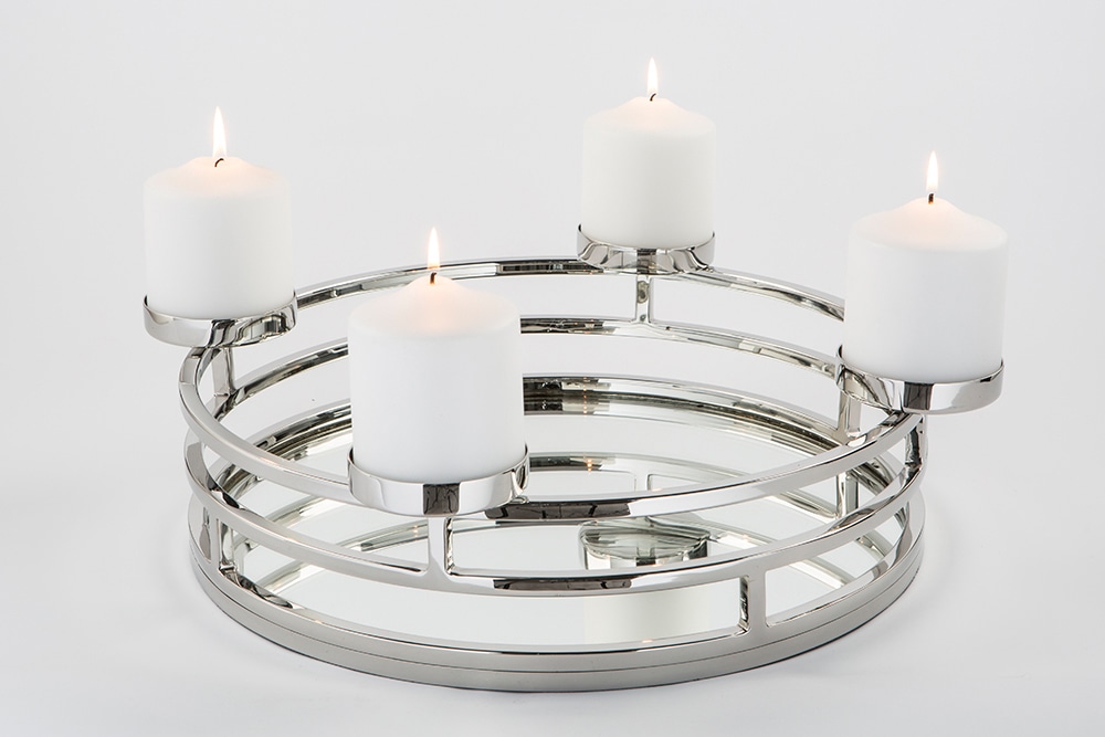 Fink Adventsleuchter im St.), Design 4-flammiger eleganten Kerzenhalter bestellen auf Rechnung Weihnachtsdeko«, »Duplex, (1