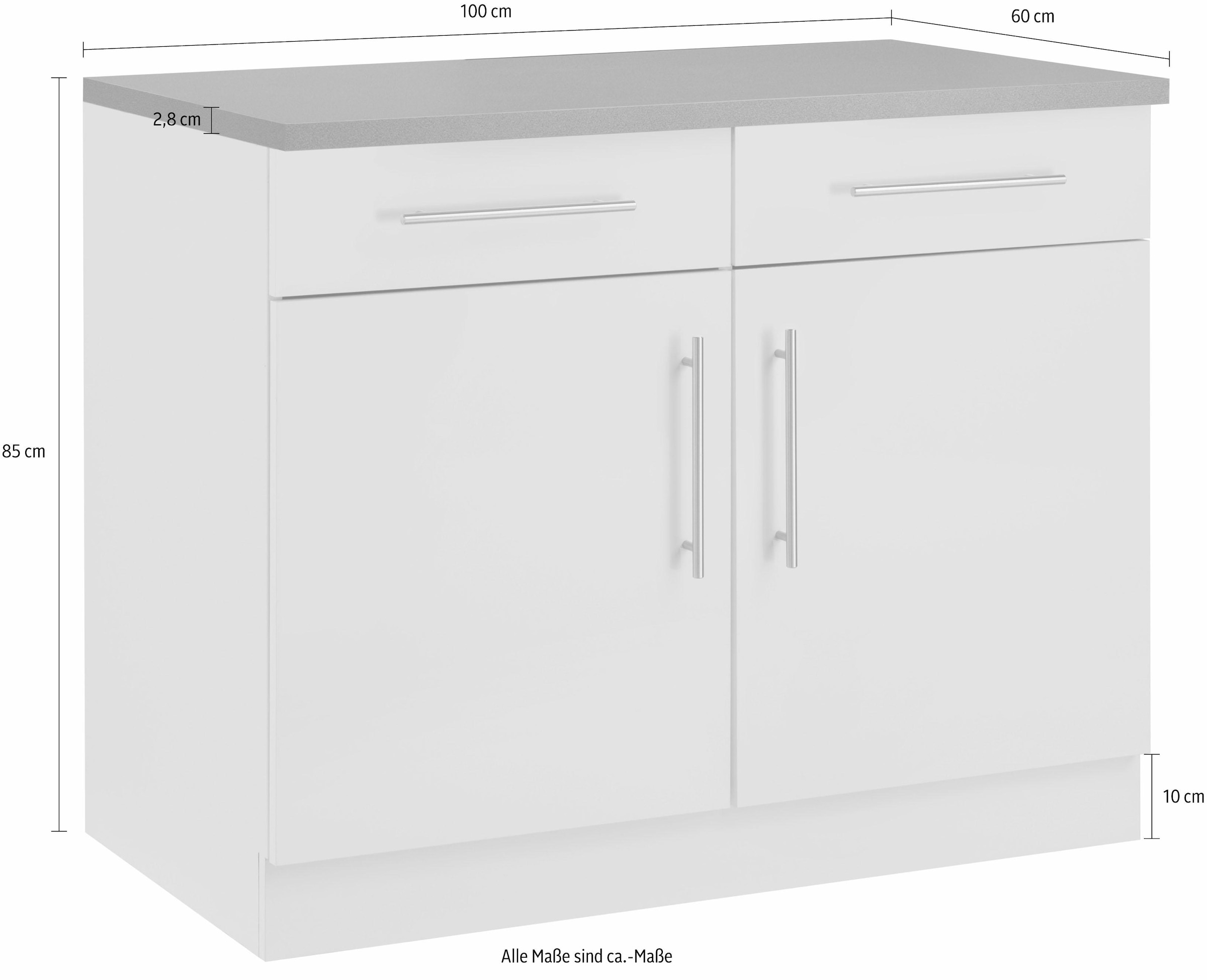 wiho Küchen Unterschrank »Cali« 100 cm breit