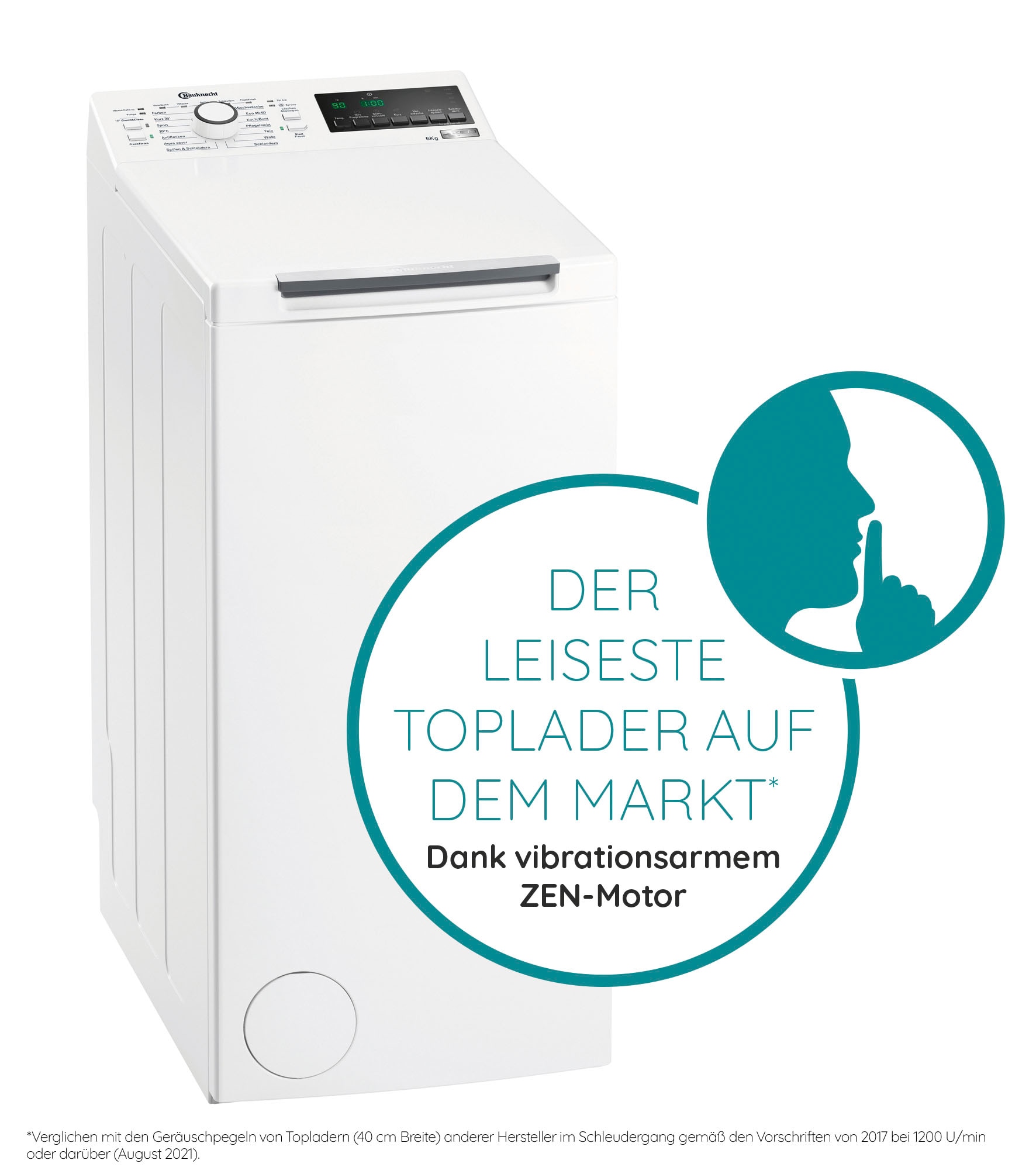 BAUKNECHT Waschmaschine mit Jahren XXL Toplader, Eco kg, Garantie WMT Pro 1200 3 6 U/min 6ZB