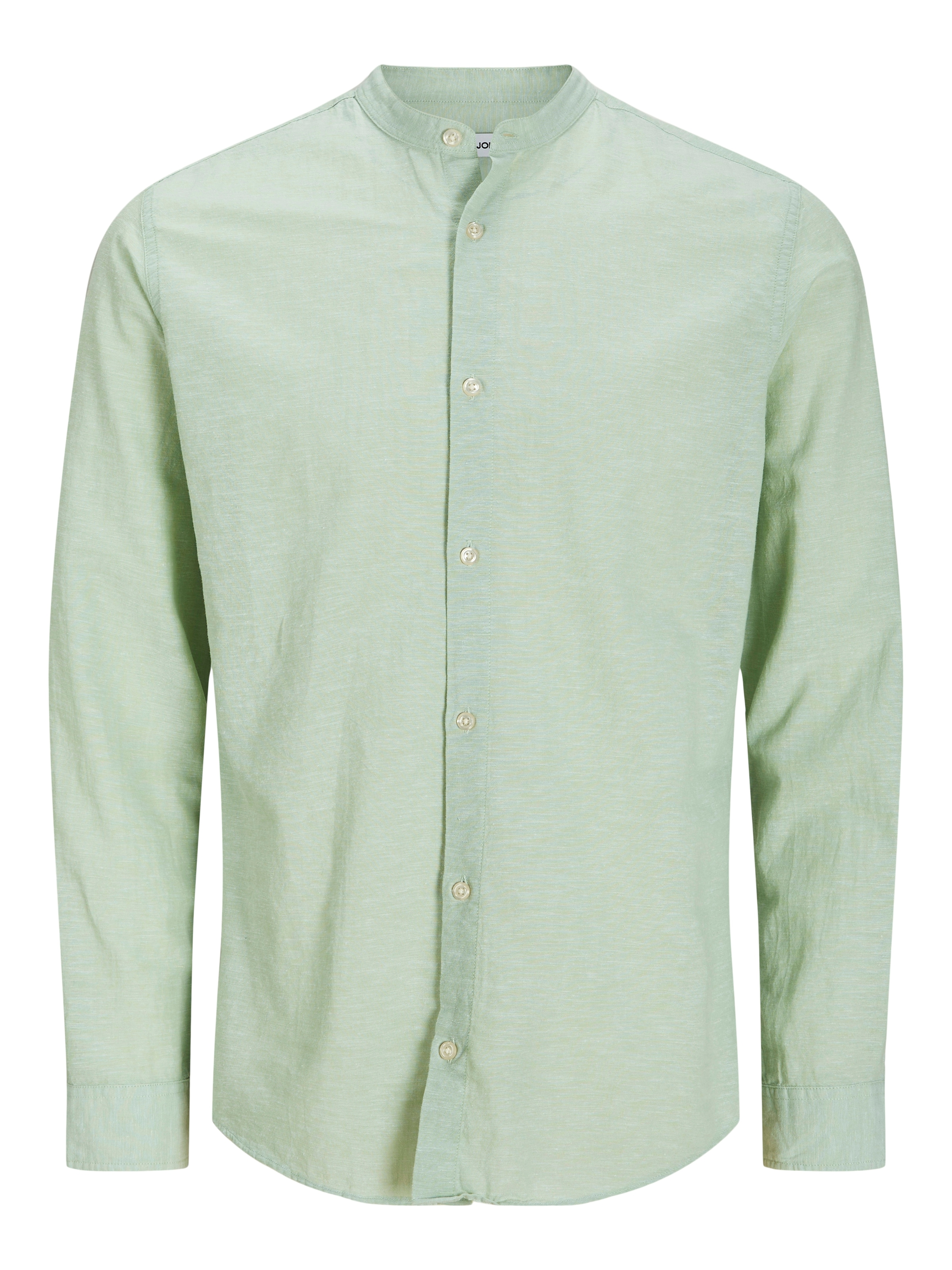 Jack & Jones Langarmhemd »JJEBREEZE BAND SHIRT LS SN«, mit Bandkragen