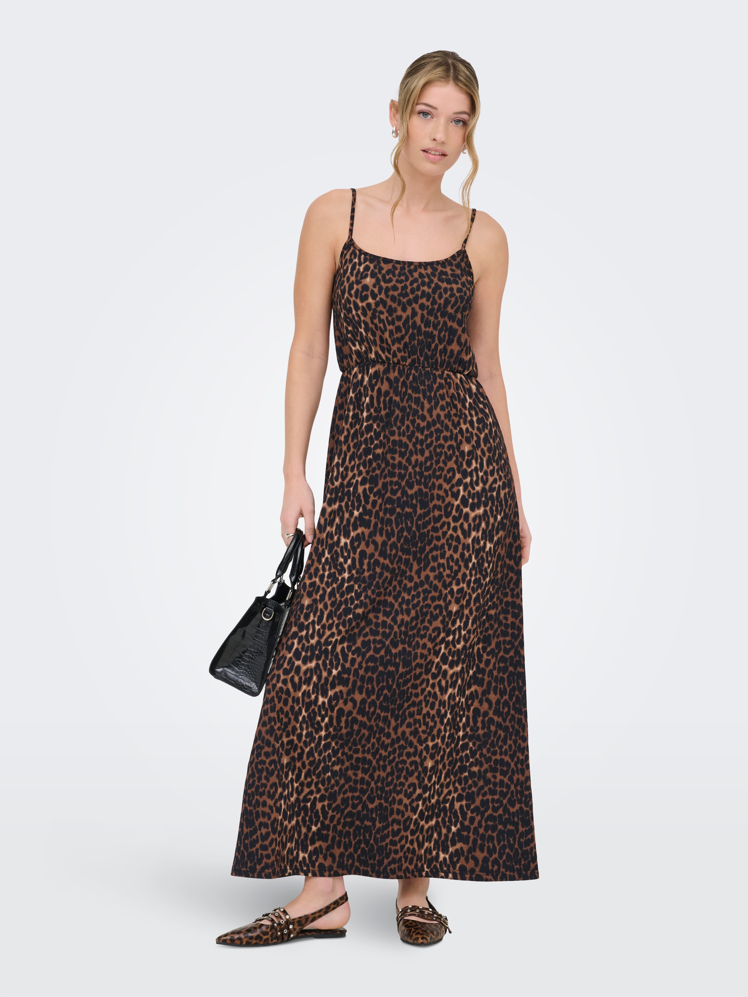 ONLY Maxikleid »ONLALTA S/L LONG STRAP DRESS PNT ZLO«