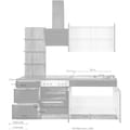 HELD MÖBEL Küchenzeile »Brindisi«, mit E-Geräten, Breite 210 cm
