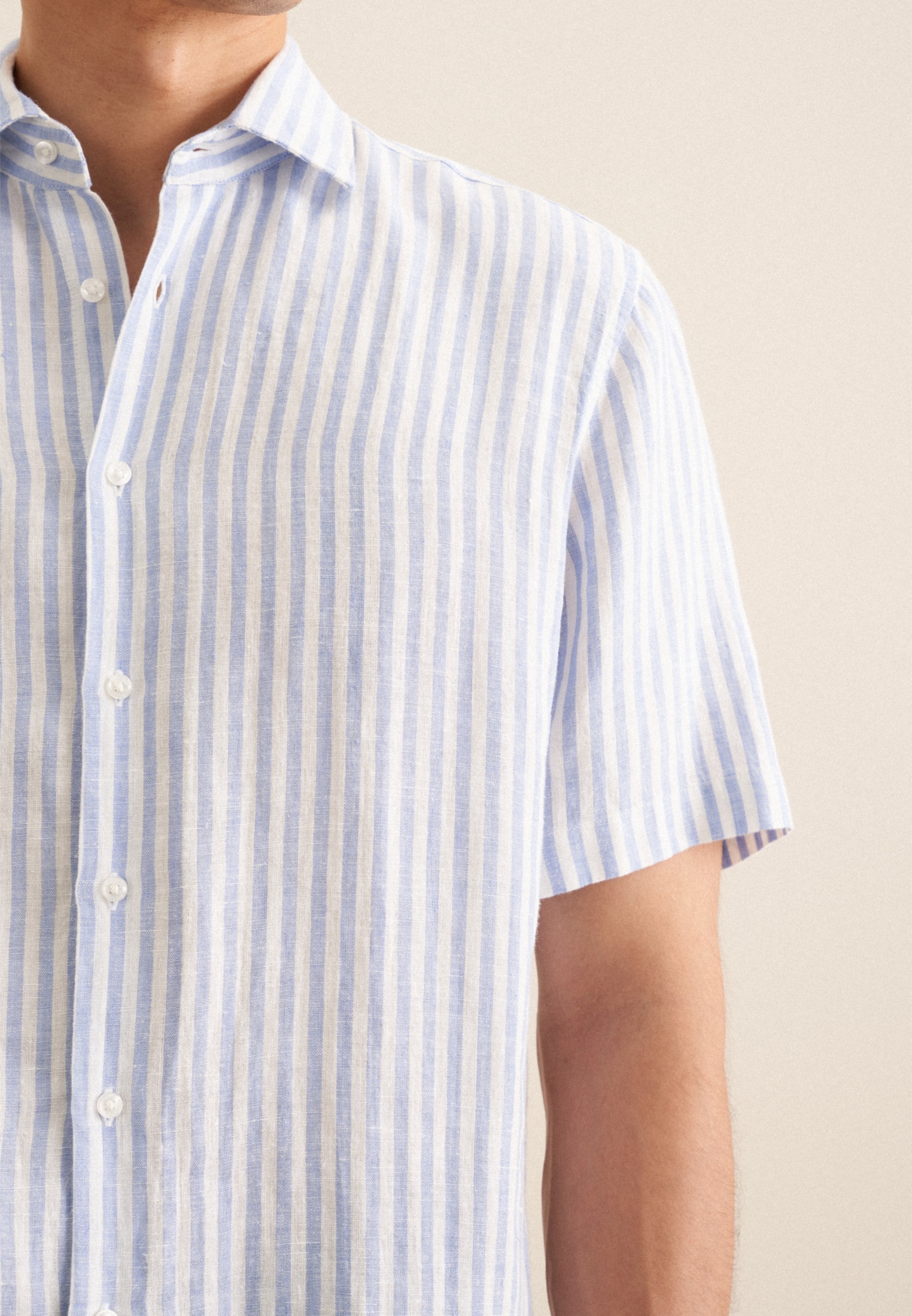 seidensticker Businesshemd »Regular« Regular 1/2 Kentkragen Streifen