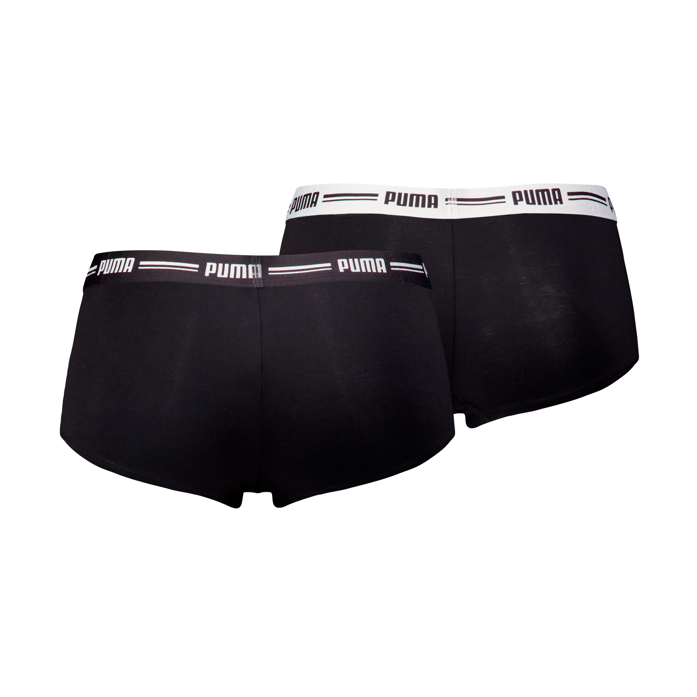 PUMA Panty »PUMA WOMEN MINI SHORT 2P«, (2er Pack), schmaler Logo-Gummibund