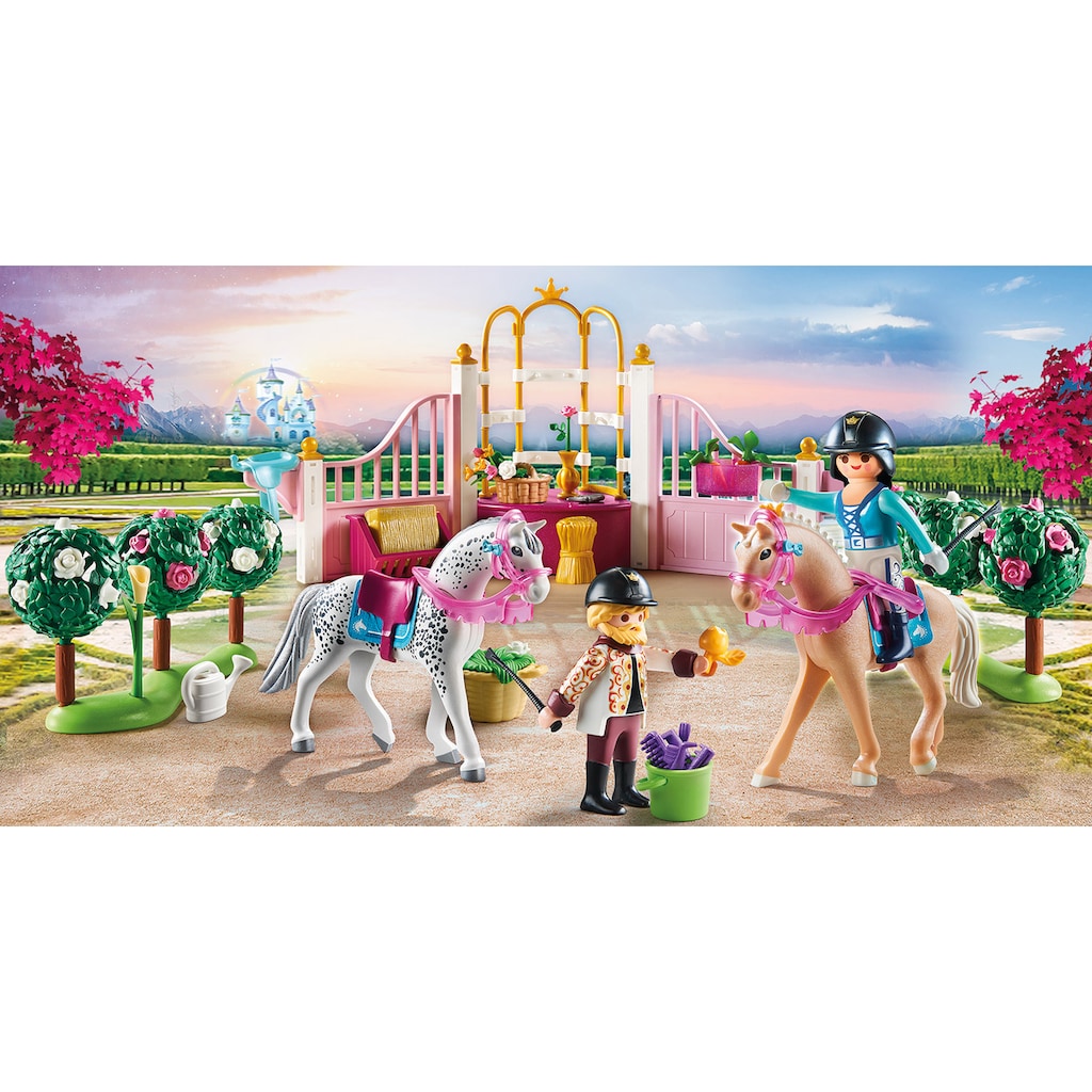 Playmobil® Konstruktions-Spielset »Reitunterricht im Pferdestall (70450), Princess«, (185 St.)