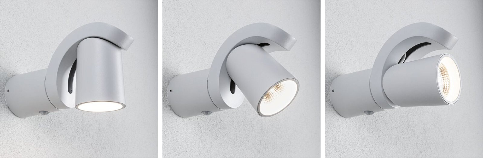 Paulmann LED Außen-Wandleuchte »Cuff IP44 76x217mm 3000K 10W 700lm 230V 70° Aluminium«, 1 flammig, Bewegungsmelder