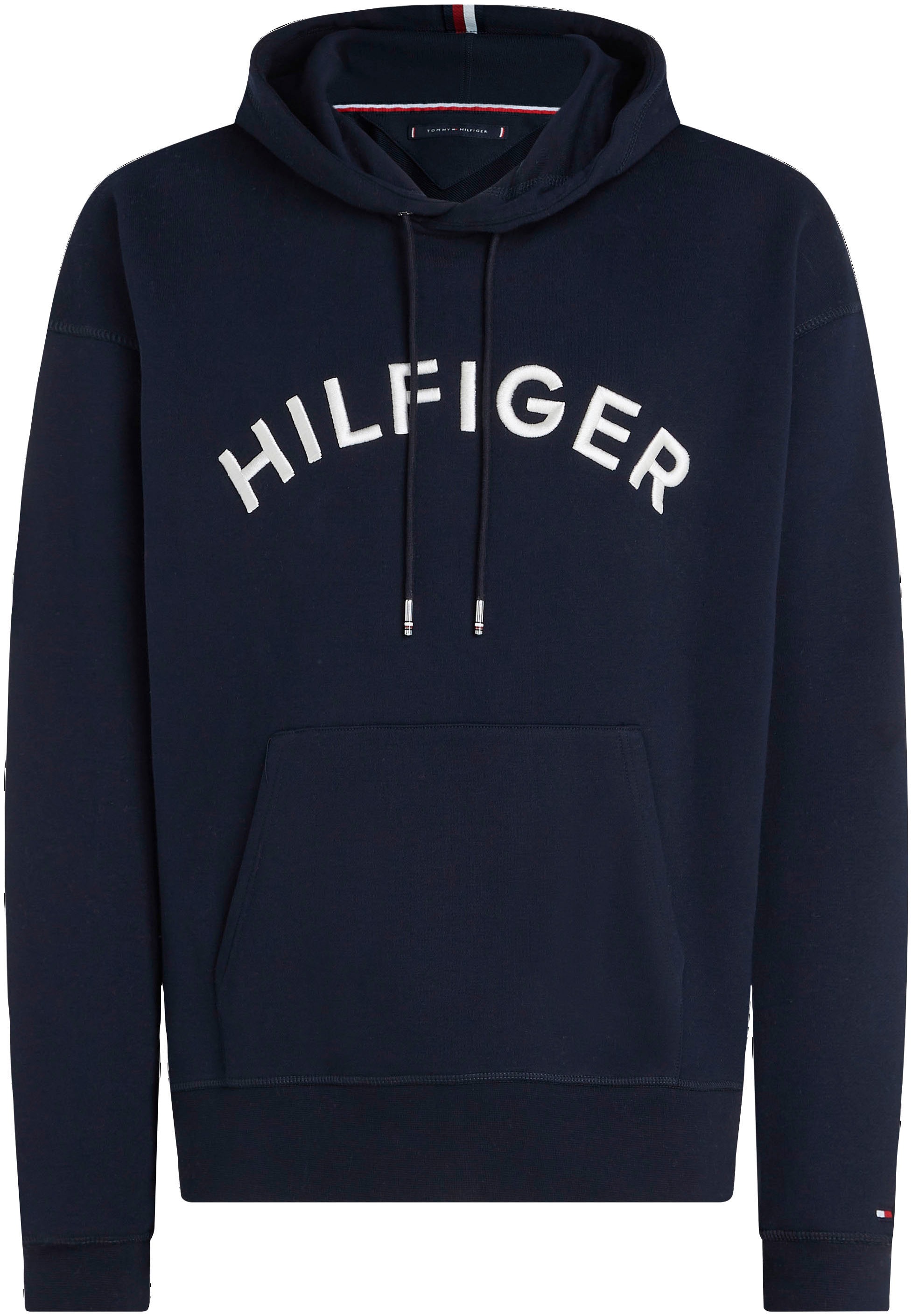 Tommy Hilfiger Kapuzensweatshirt »HILFIGER ARCHED HOODY«, mit Tommy Hilfiger  Logoprägung bei ♕