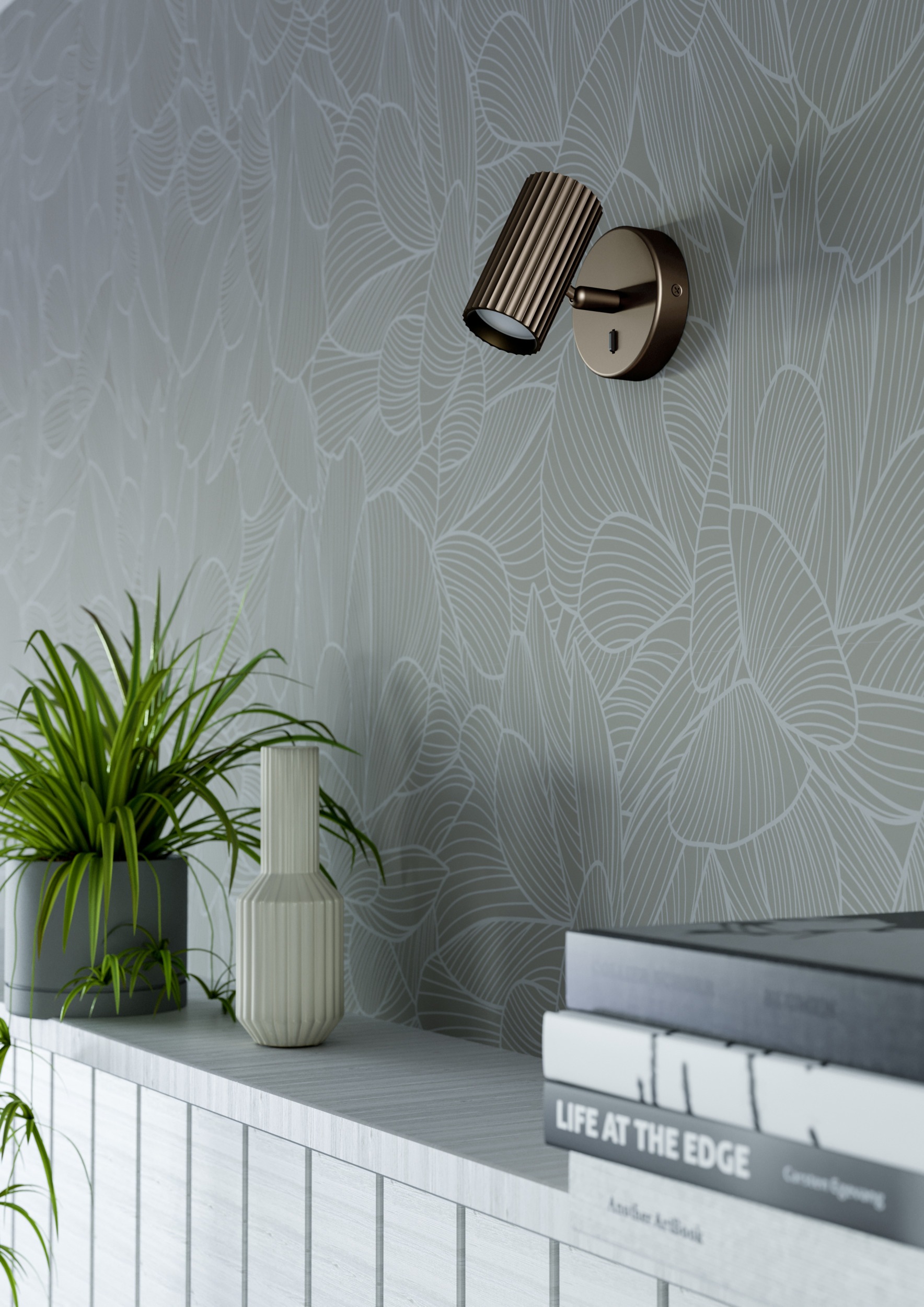 EGLO Wandleuchte »PORTILLO Wandlampe - Alu, Stahl - GU10 - 1X5W - IP20« GU10 1 Stk. Wandstrahler, Wandspot, Wohnzimmer, Flur, L10,5 x H11 x AL12,5 cm