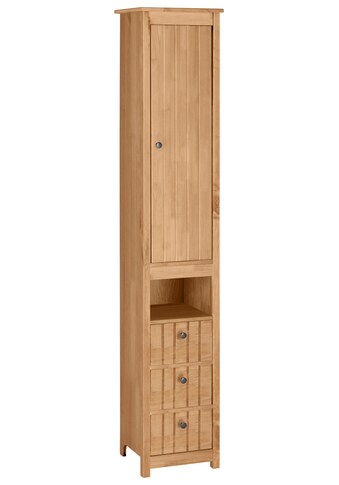 Home affaire Hochschrank »Westa«, Breite 34 cm, Badezimmerschrank aus Massivholz,... kaufen