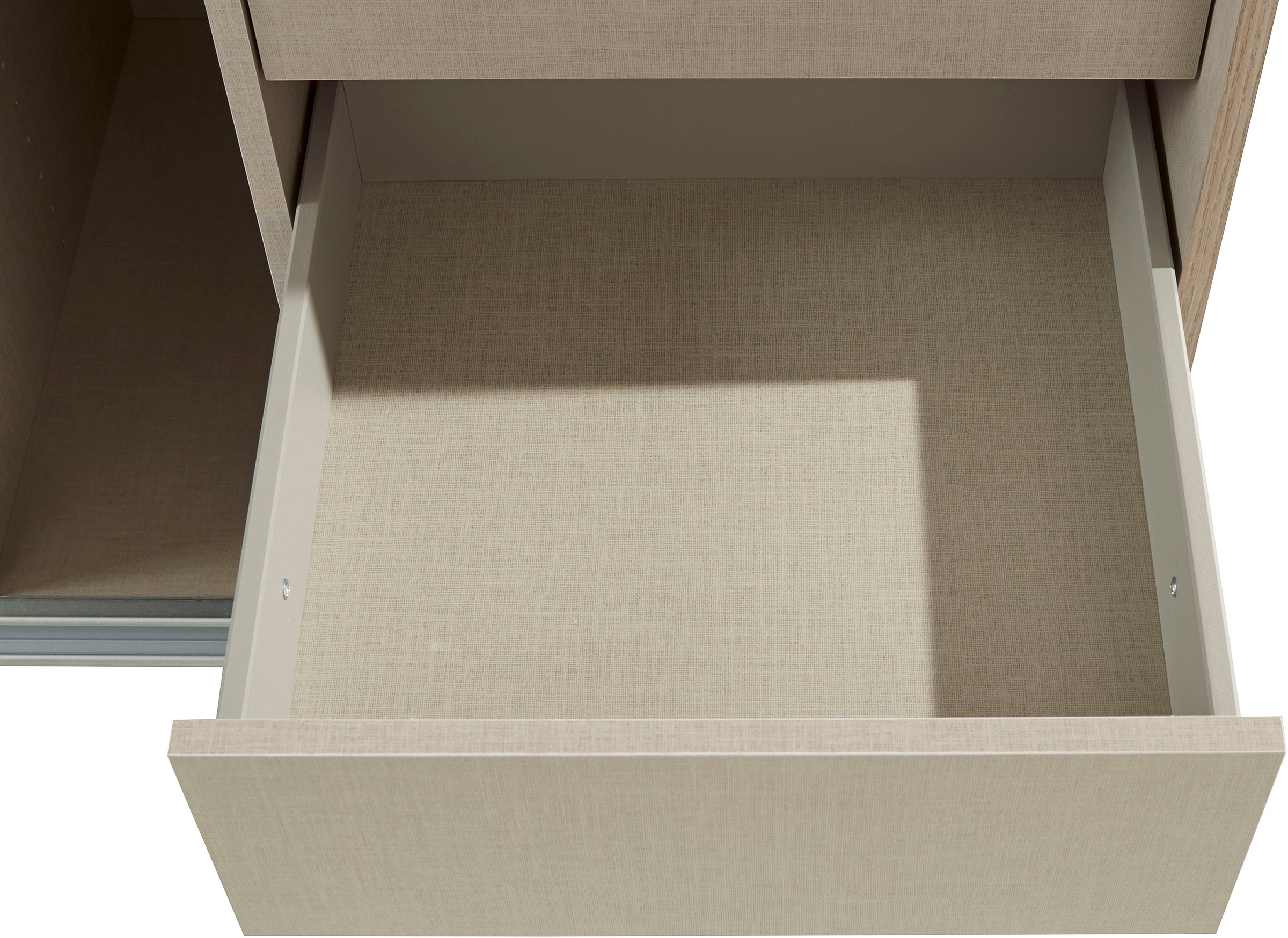 rauch Schwebetürenschrank »Kleiderschrank Schrank Garderobe TOPSELLER OTELI inkl. Inneneinteilung« Breiten 203/271/315/360 cm Höhen 210/229 cm,  mit 3 Innenschubladen sowie zusätzlichen Einlegeböden MADE IN GERMANY