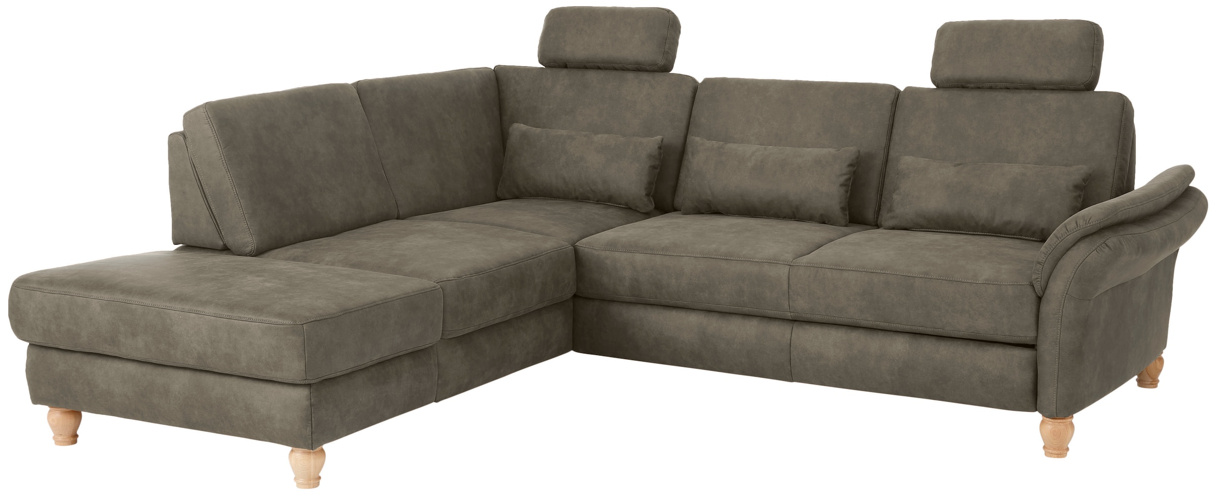 Home affaire Ecksofa »Palace L-Form«, incl. Sitztiefenverstellung, wahlweise mit Bettfunktion und Stauraum