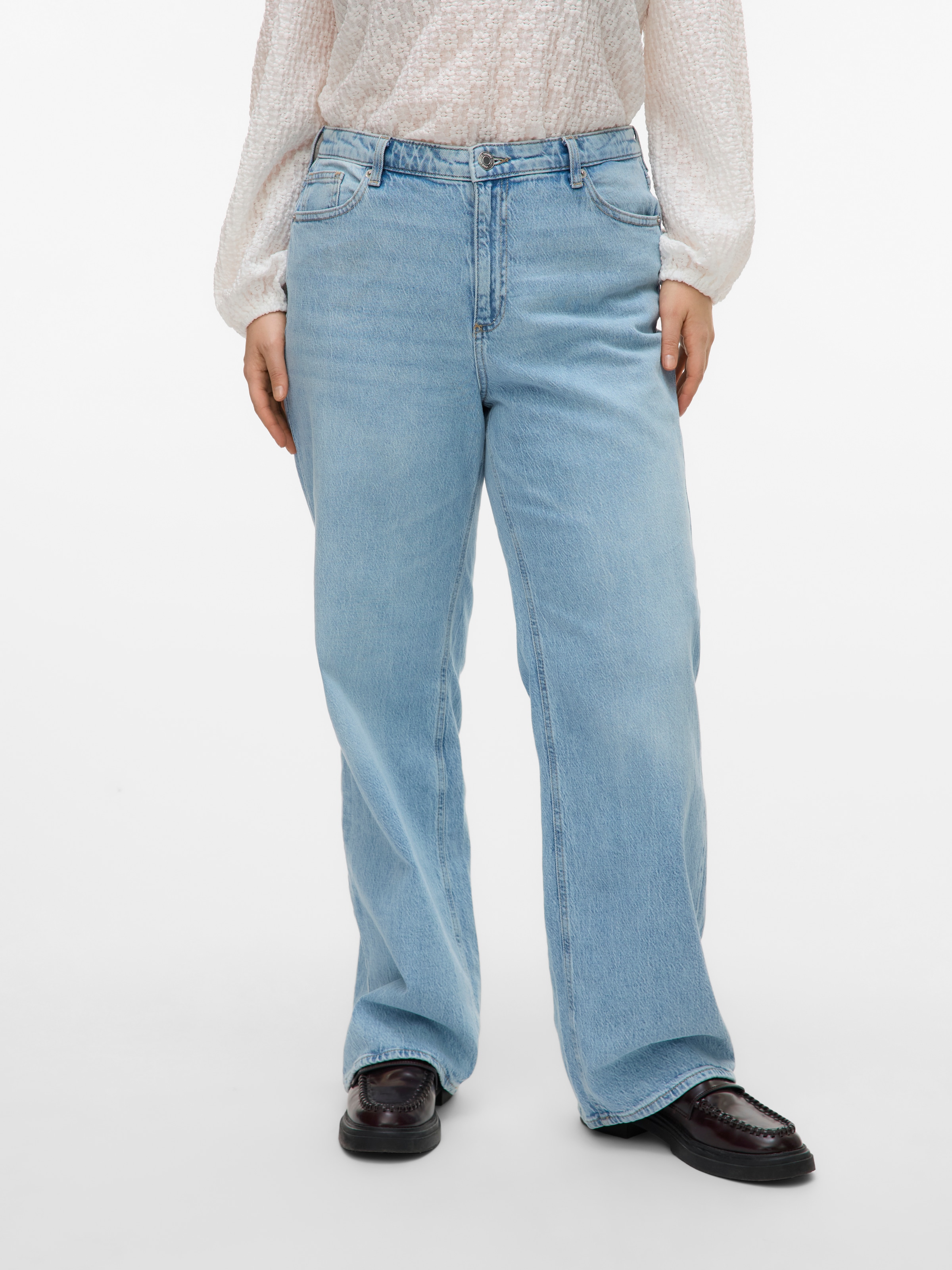 Vero Moda Curve High-waist-Jeans »VMCTESSA HR WIDE J RA339 GA CUR NOOS«