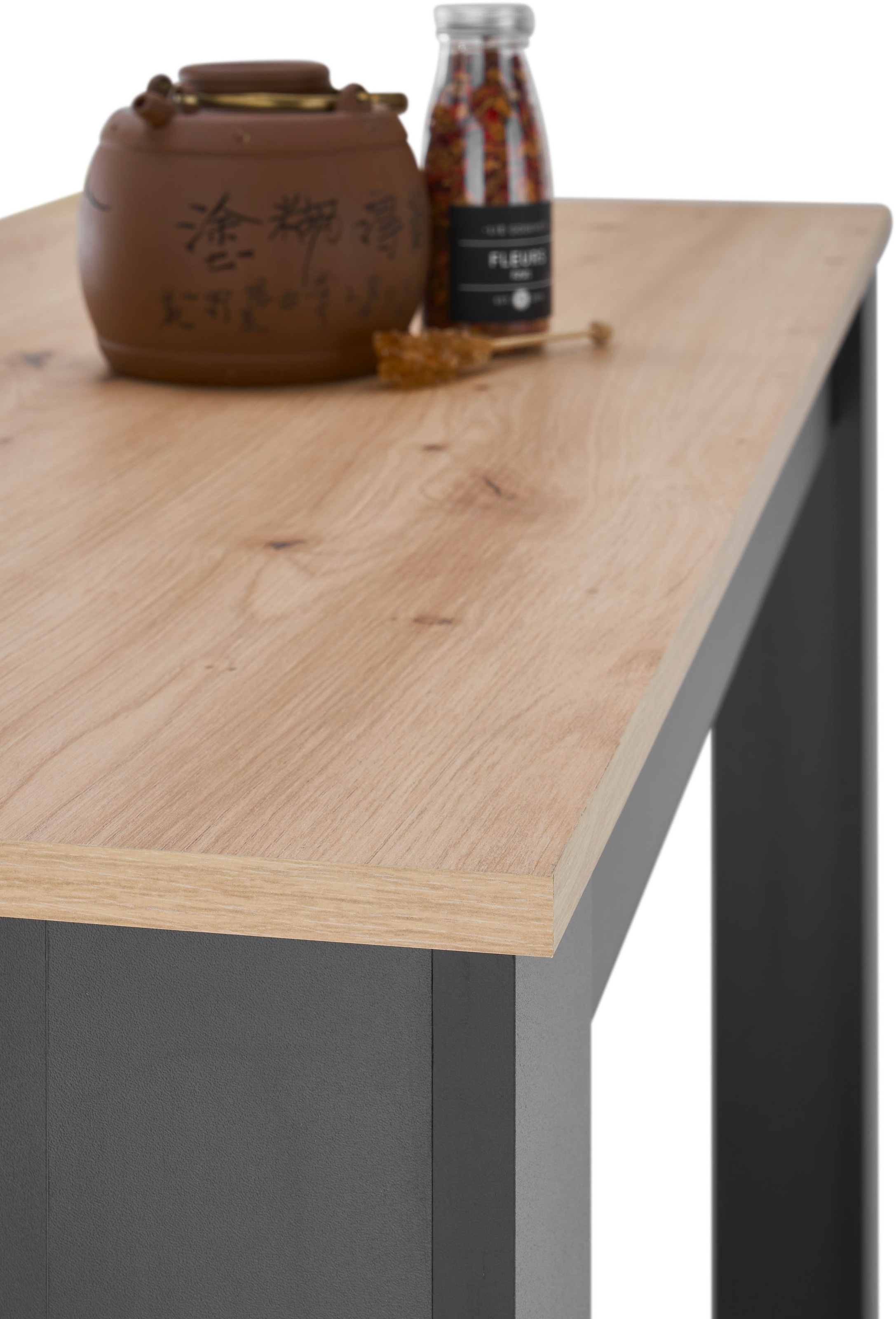 Stolkom Bartisch »Modesto Küchentisch, Bistrotisch, Stehtisch Küche, BxHxT 115x103x50 cm«, Grozügige Fläche, Stabiler Halt, Tischplatte melaminbeschichtet