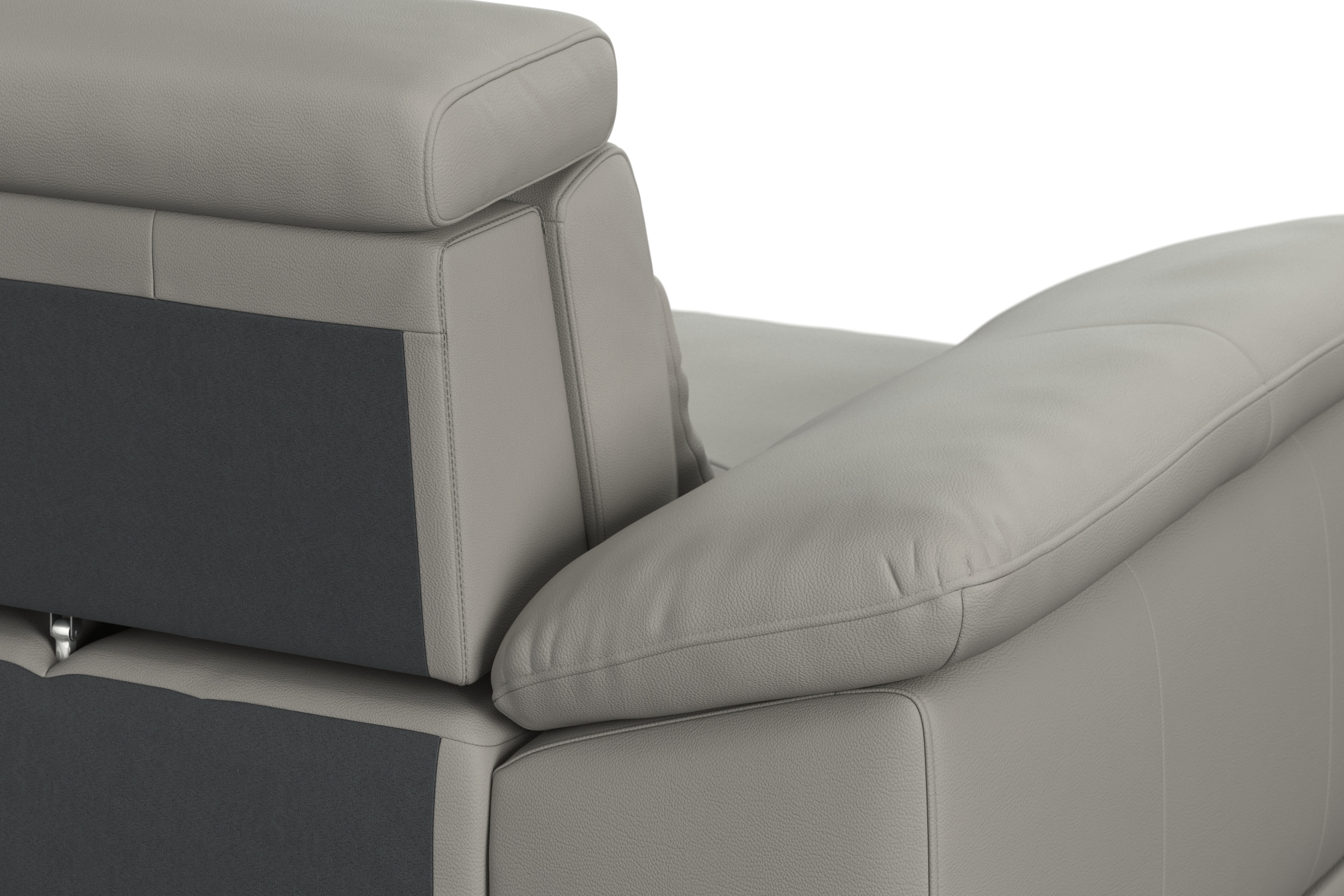 sit&more Ecksofa »Cabrio L-Form, mit Sitztiefenverstellung, Arm- und Kopfteilverstellung«, 3 Nierenkissen, Federkern, optional Bettfunktion und Stauraum