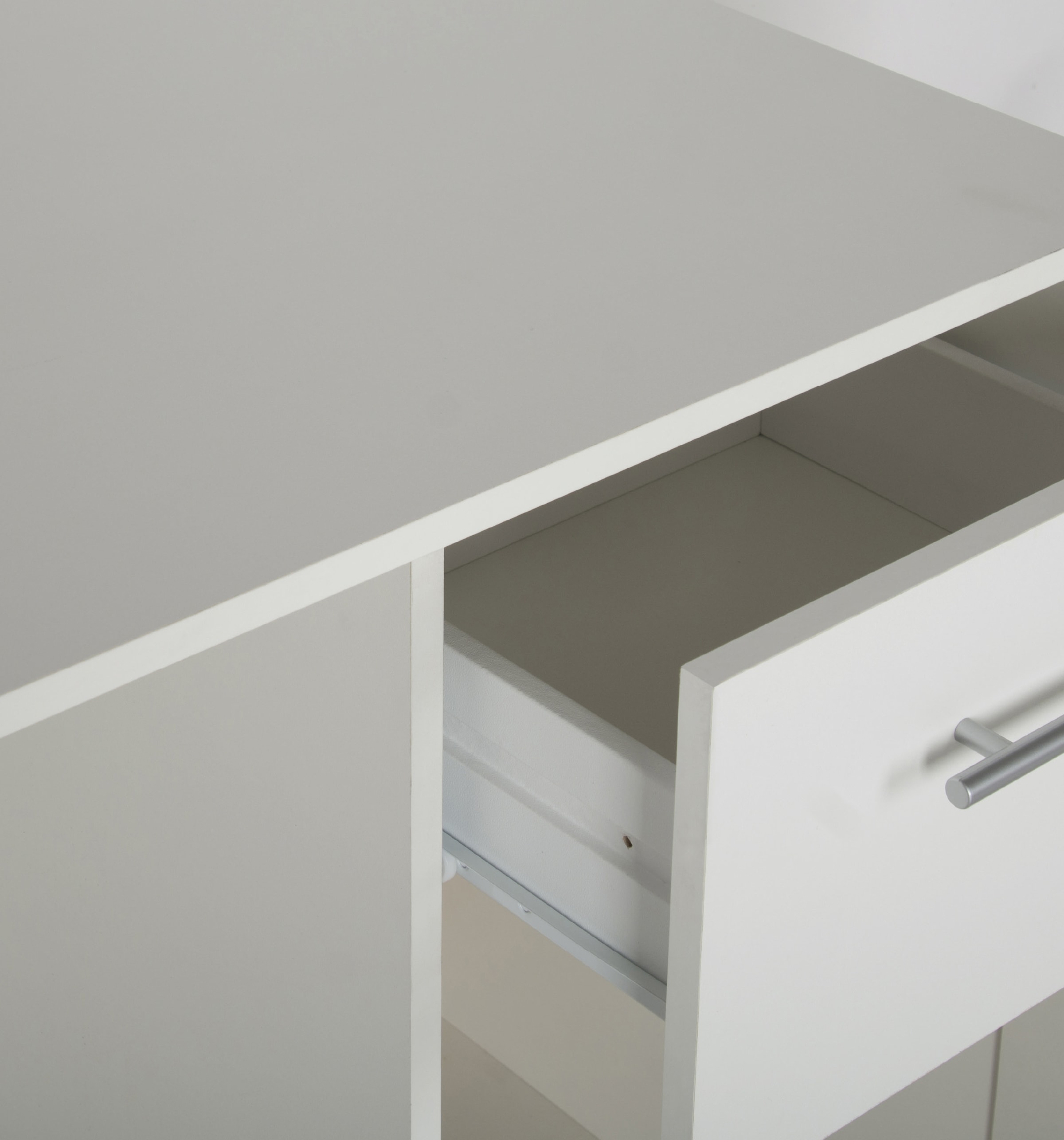 VOGL Möbelfabrik Schreibtisch »Tobi, mit einer Tür und einem Schubkasten« optional mit Tastaturauszug, Breite 115 cm