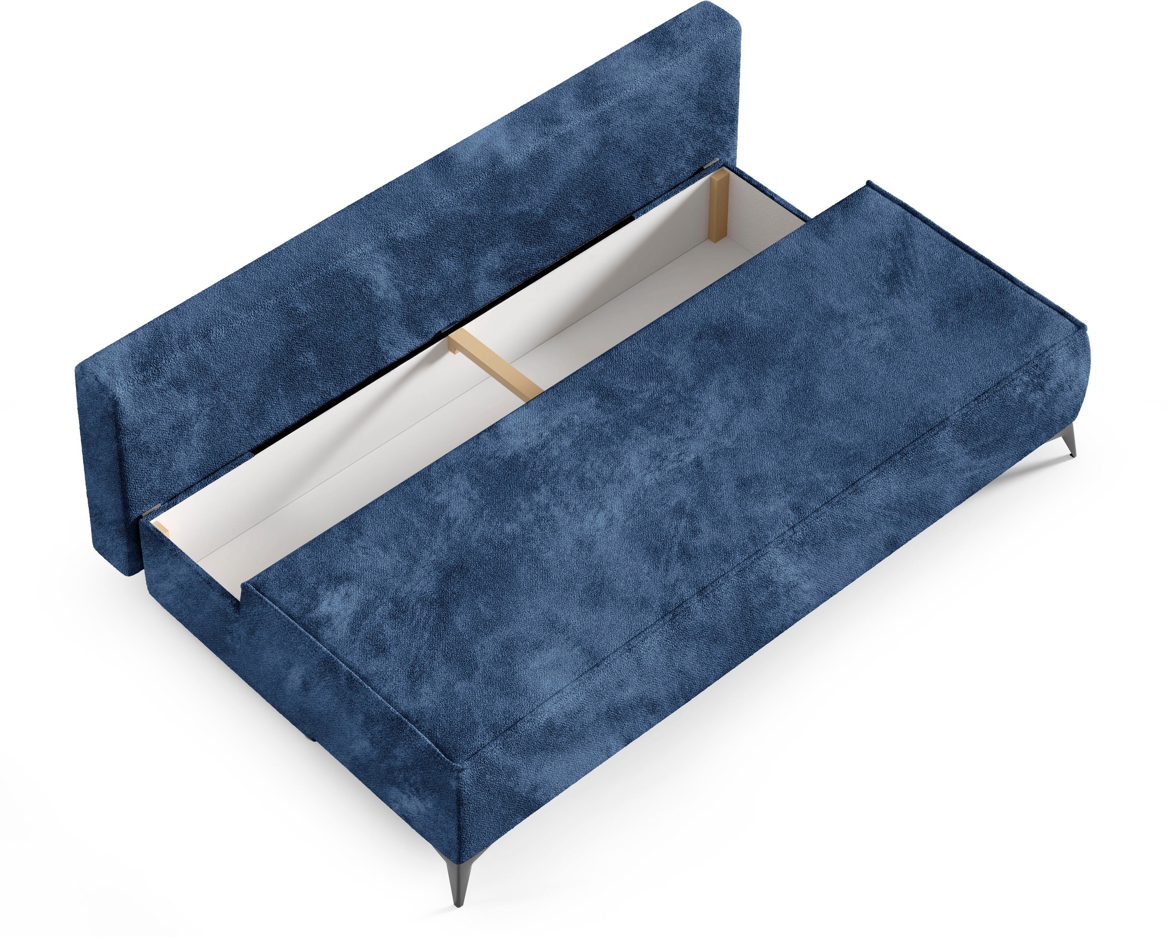 WERK2 Schlafsofa »Indira«, 2-Sitzer Sofa & Schlafcouch mit Bettkasten