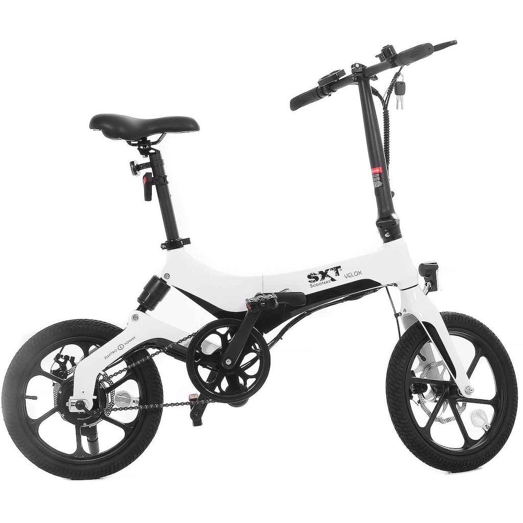 SXT Scooters E-Bike »SXT Velox«, 1 Gang, Heckmotor 250 W