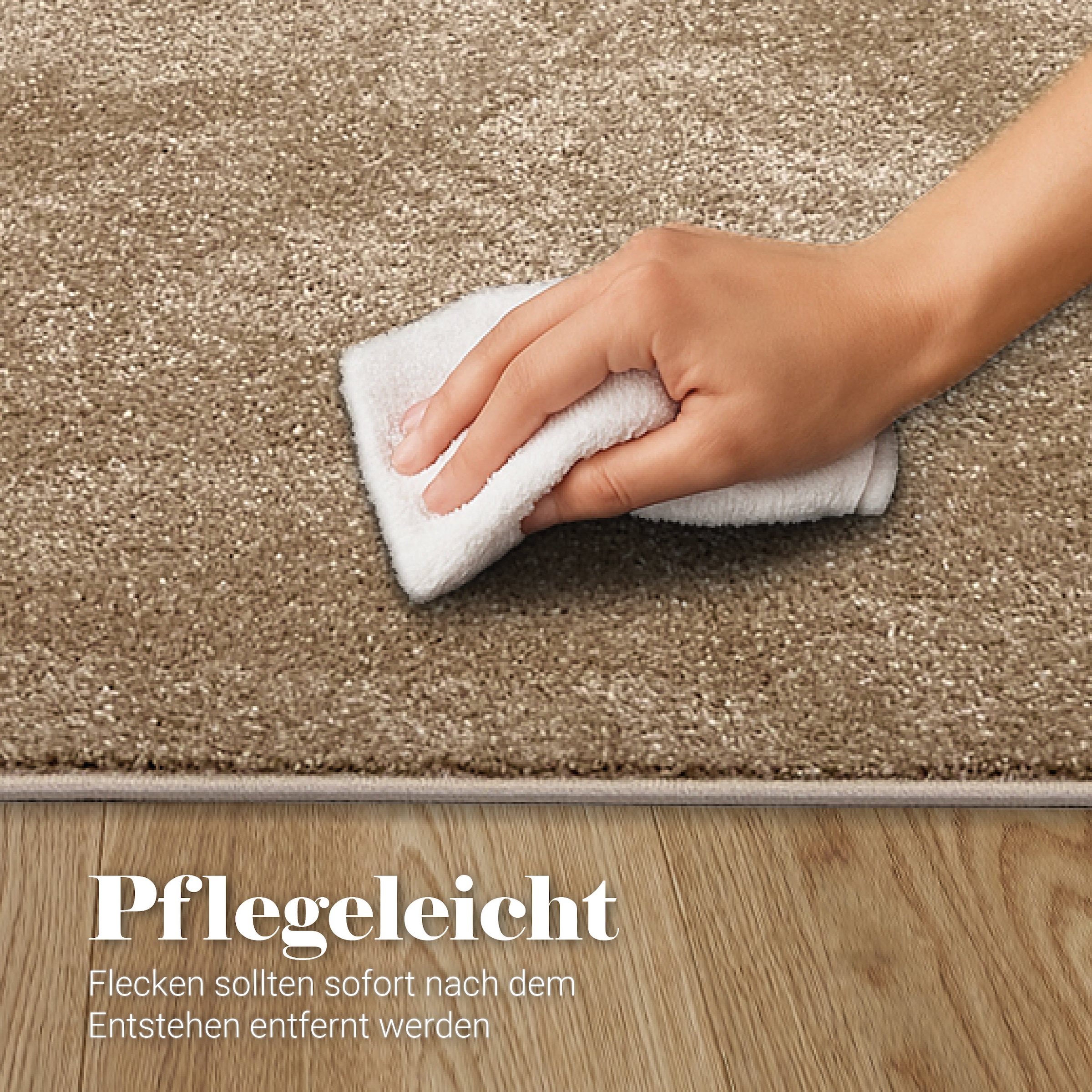 ASTRA Teppich »Sam 250« rechteckig 8 mm Höhe weicher Kurzflor, Wohnzimmer, Schlafzimmer