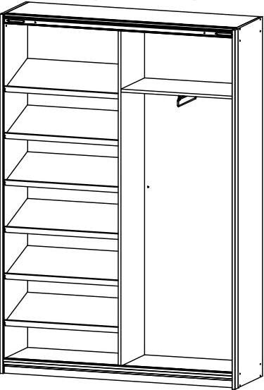 rauch BLUE Garderobenschrank »Minosa«, Breite 136 Raten auf bestellen cm