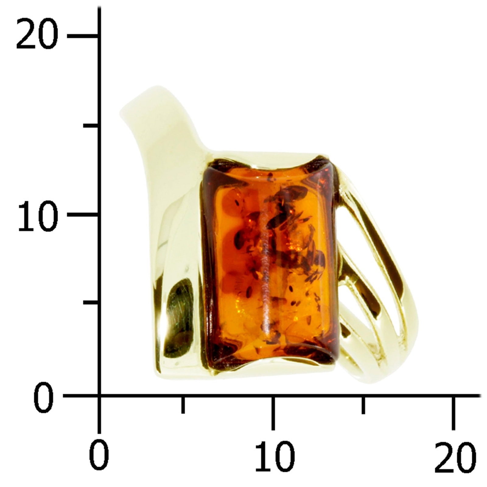 OSTSEE-SCHMUCK Fingerring »- Astrid - Gold 333/000 - Bernstein«