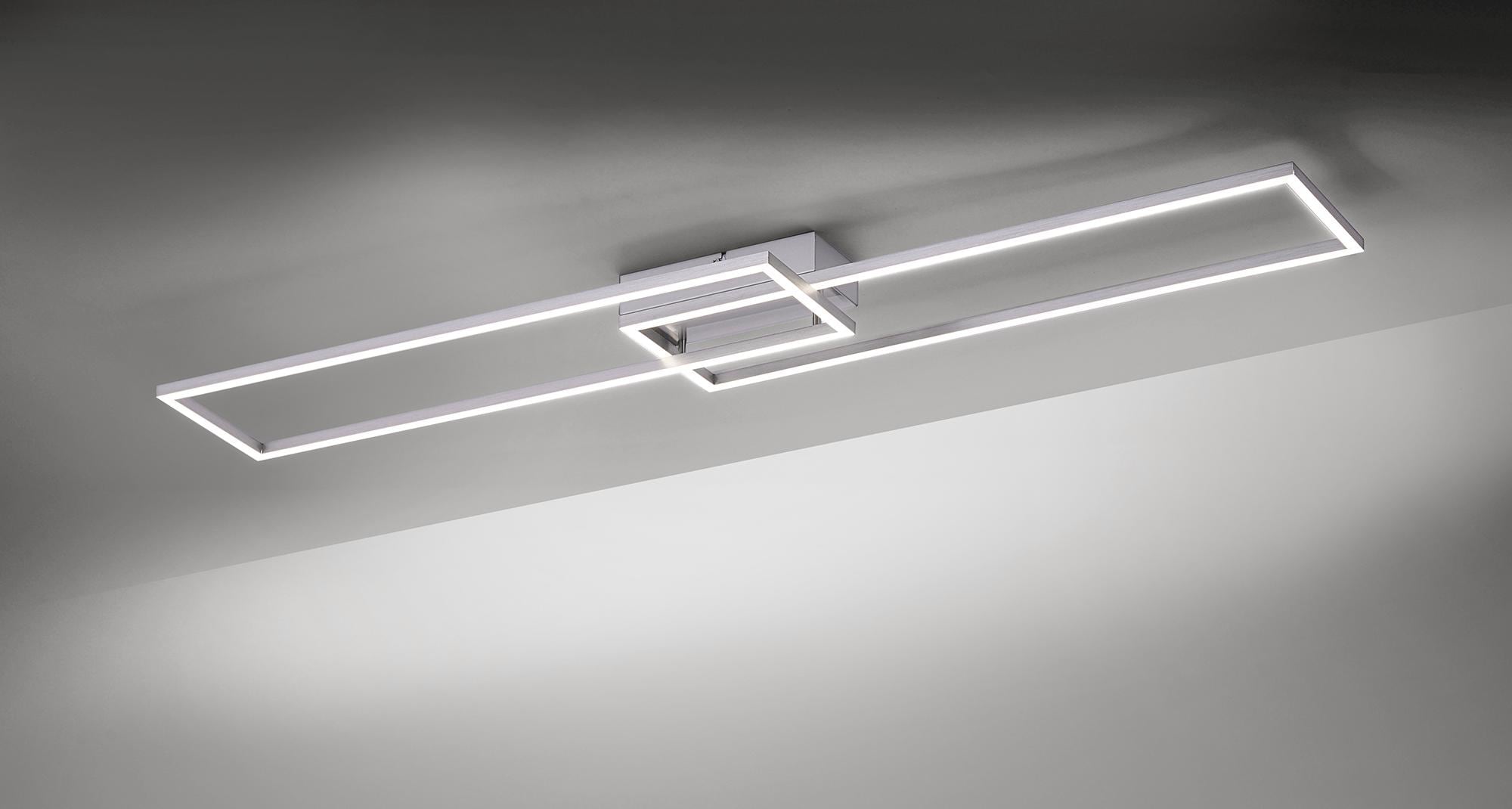 JUST LIGHT Deckenleuchte »IVEN«, 2 flammig, Leuchtmittel LED-Board | LED fest integriert, CCT-Farbtemperaturregelung, Dimmbar über Funkfernbed., Memoryfunktion