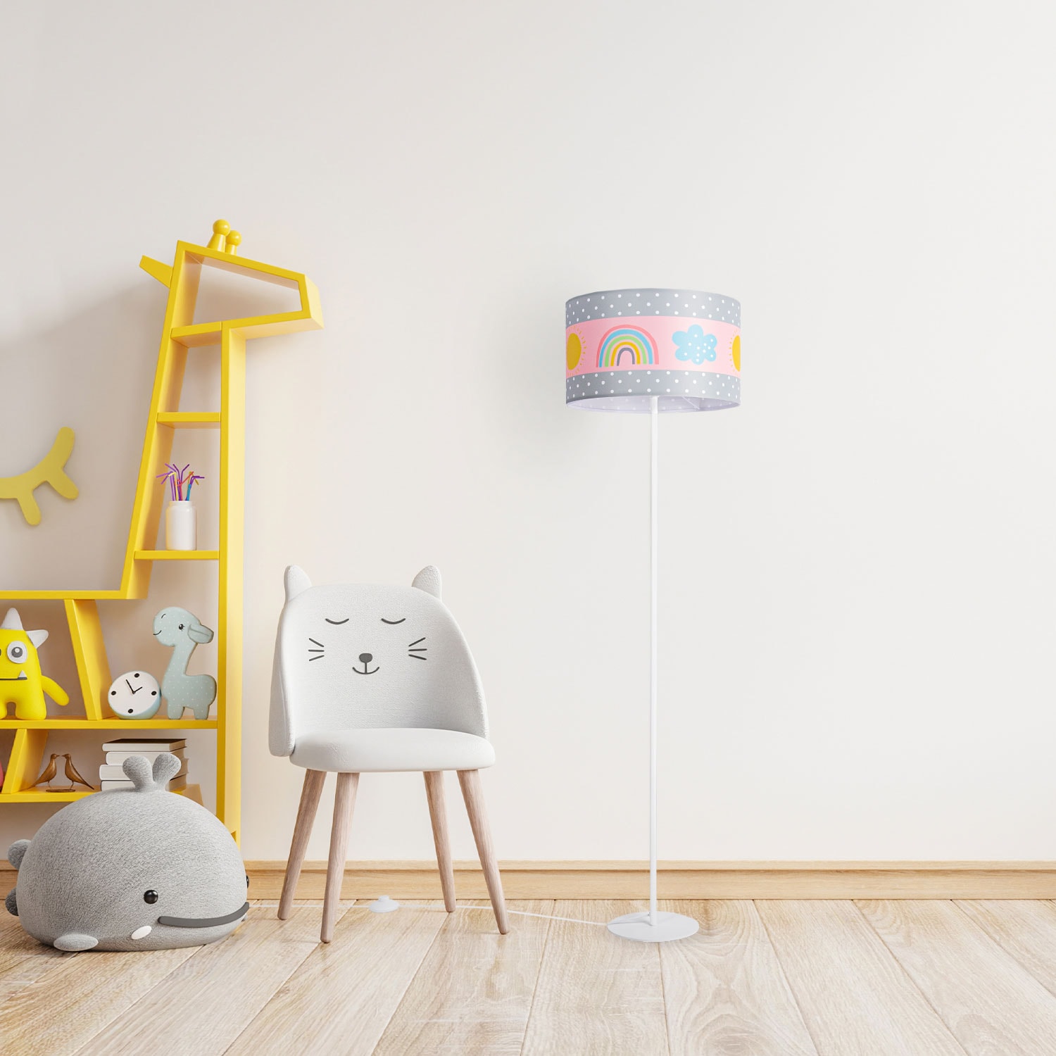 Paco Home 3 1 Garantie kaufen Wolken E27 Jahren mit Sonne | online Kinderlampe Regenbogen Babyzimmer Kinderzimmer »Cosmo XXL Lampe flammig-flammig, 962«, Stehlampe