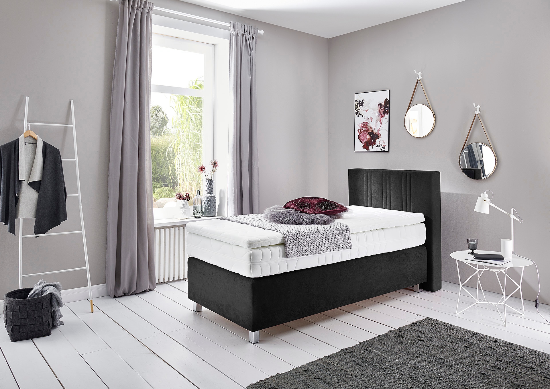 Westfalia Schlafkomfort Boxspringbett wahlweise mit Bettkasten und Topper