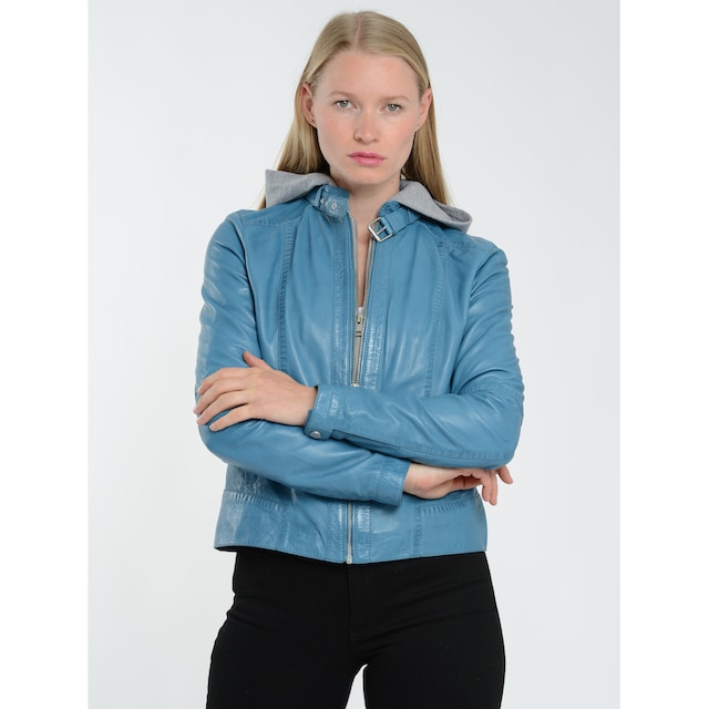 4201981Ecom« bei in »Lederjacke JCC auffälliger Farbe ♕ Bikerjacke