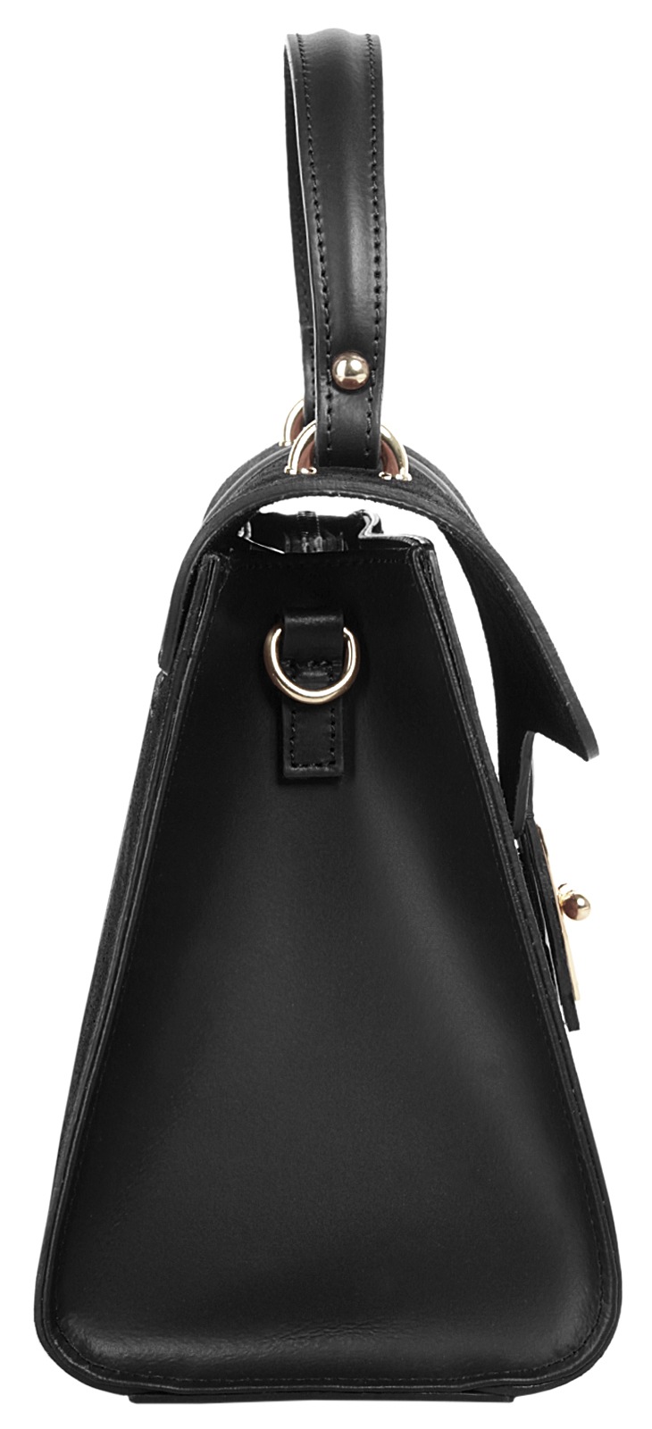 Cluty Henkeltasche, echt Leder, Made in Italy