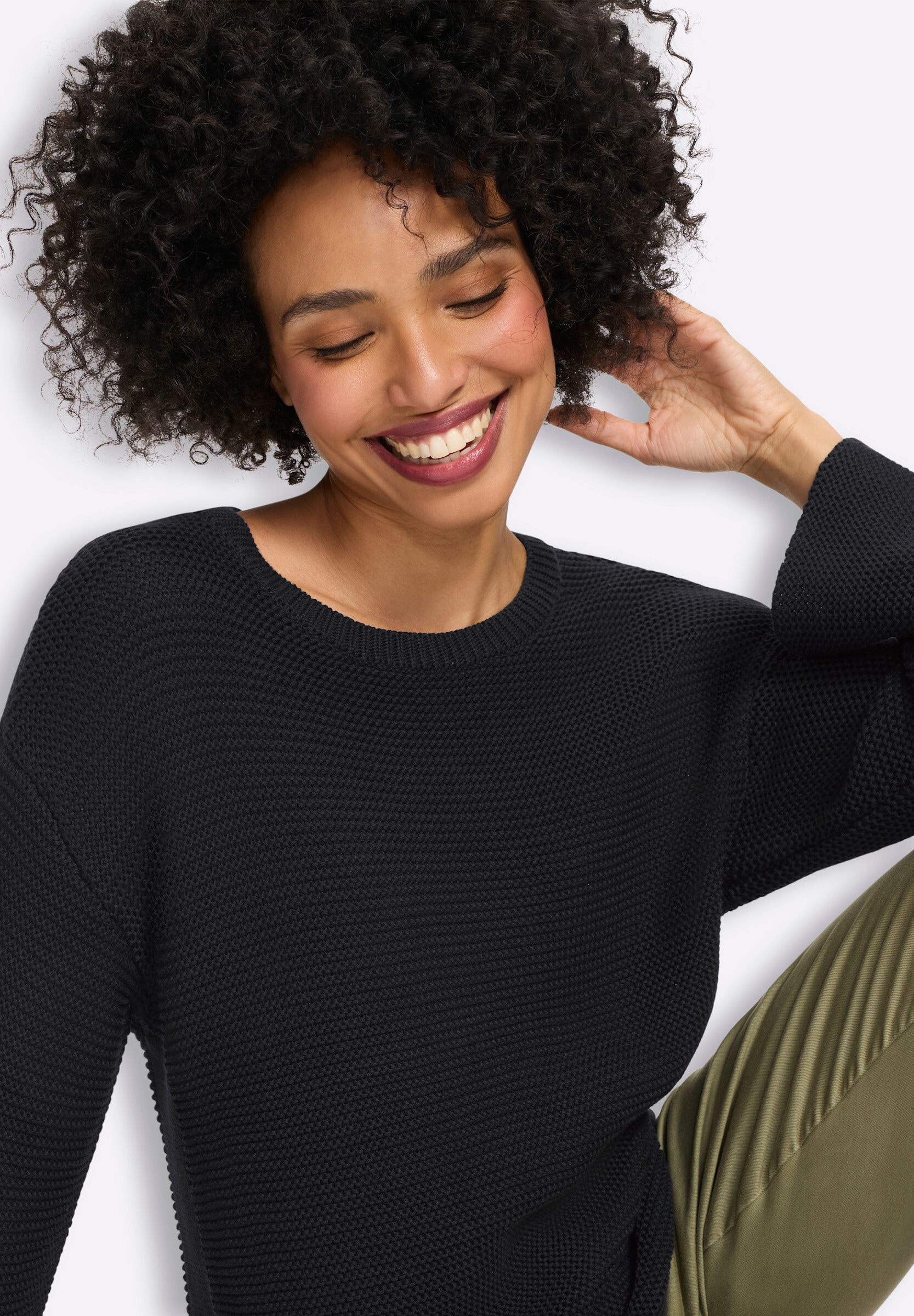 heine Strickpullover »Pullover Pullover mit Seitenschlitzen«
