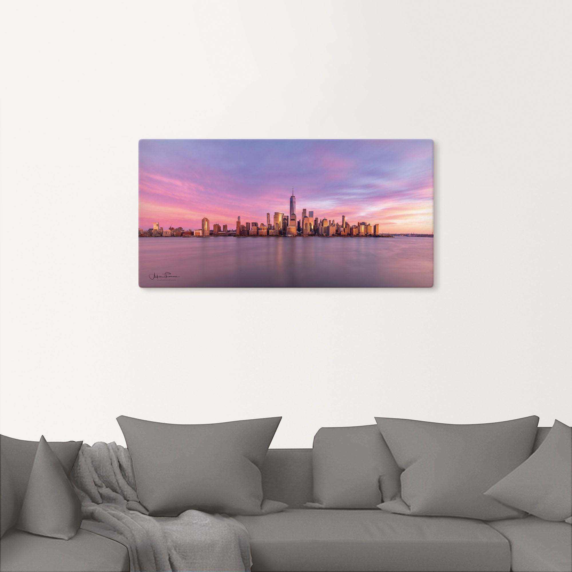 Artland Wandbild »Manhattan Skyline« New York 1 Stk. tlg. auf Holzrahmen gespannt