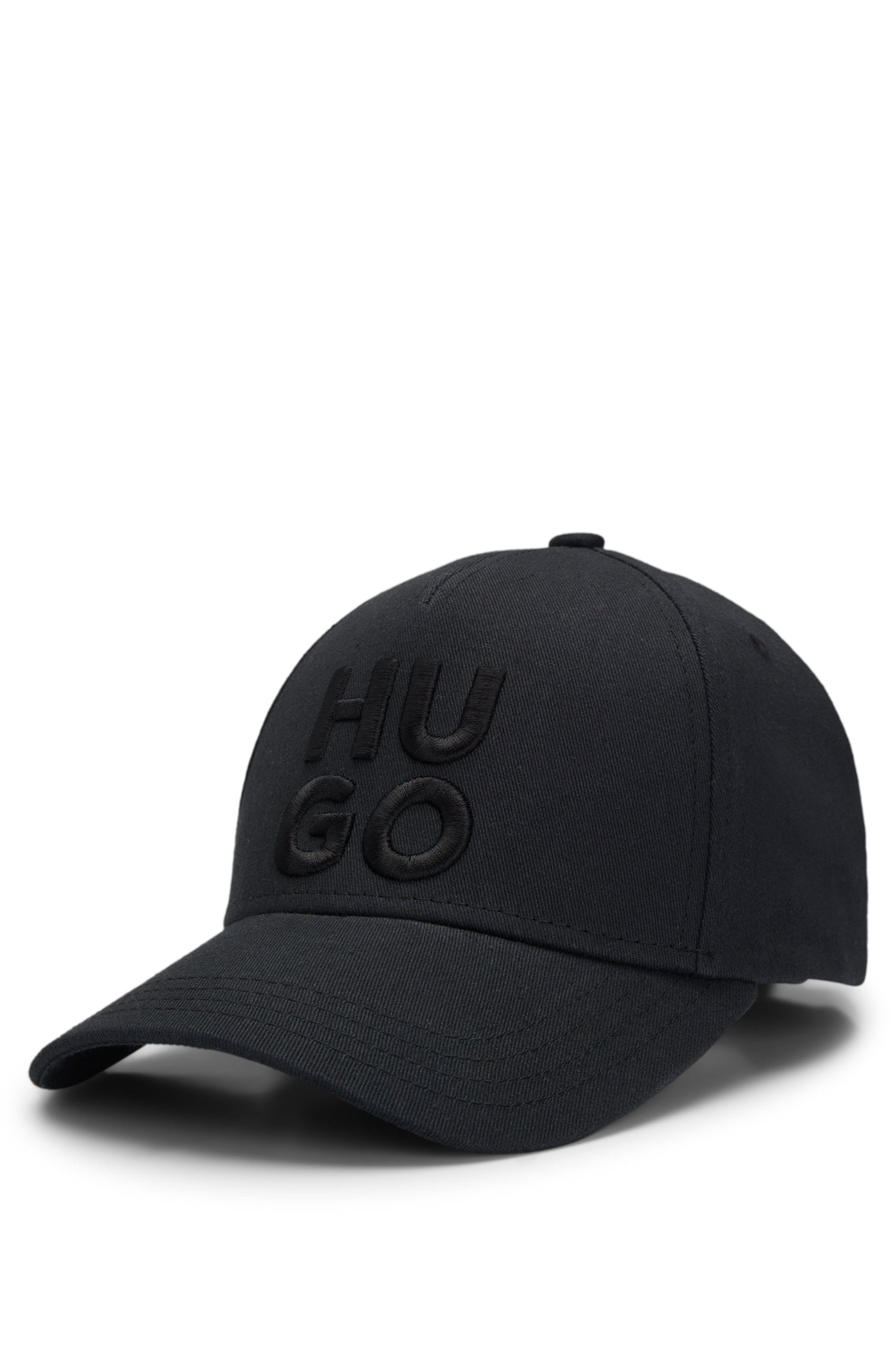 HUGO Fitted Cap »Jude-Stacked«, mit 3D Logostickerei, verstellbarer Verschluss