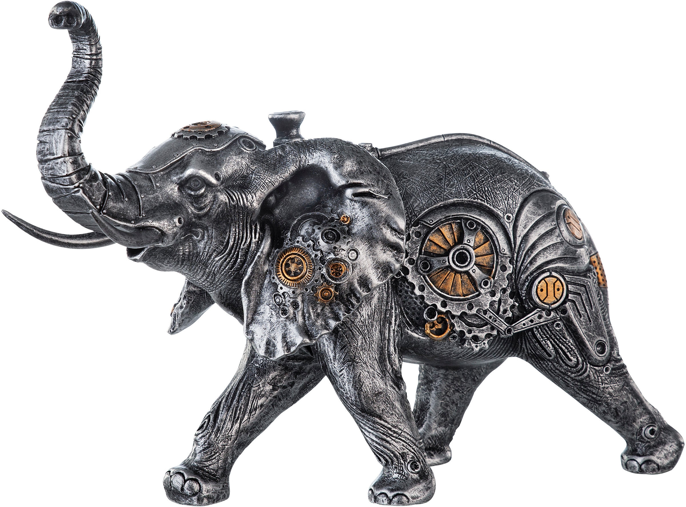 »Skulptur Elephant«, by kupferfarbenen auf mit Casablanca Tierfigur Steampunk Gilde Raten kaufen Elementen