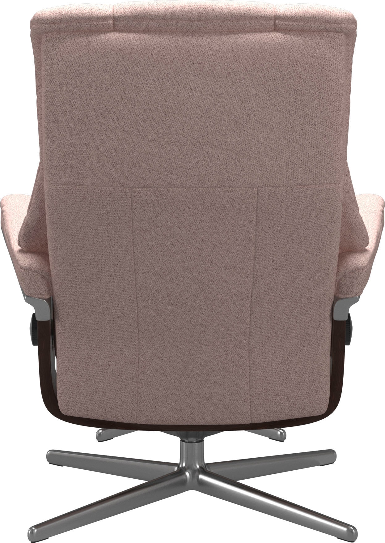 Stressless® Relaxsessel »Mayfair«, (Set, Relaxsessel mit Hocker), mit Hocker, mit Cross Base, Größe S, M & L, Holzakzent Braun