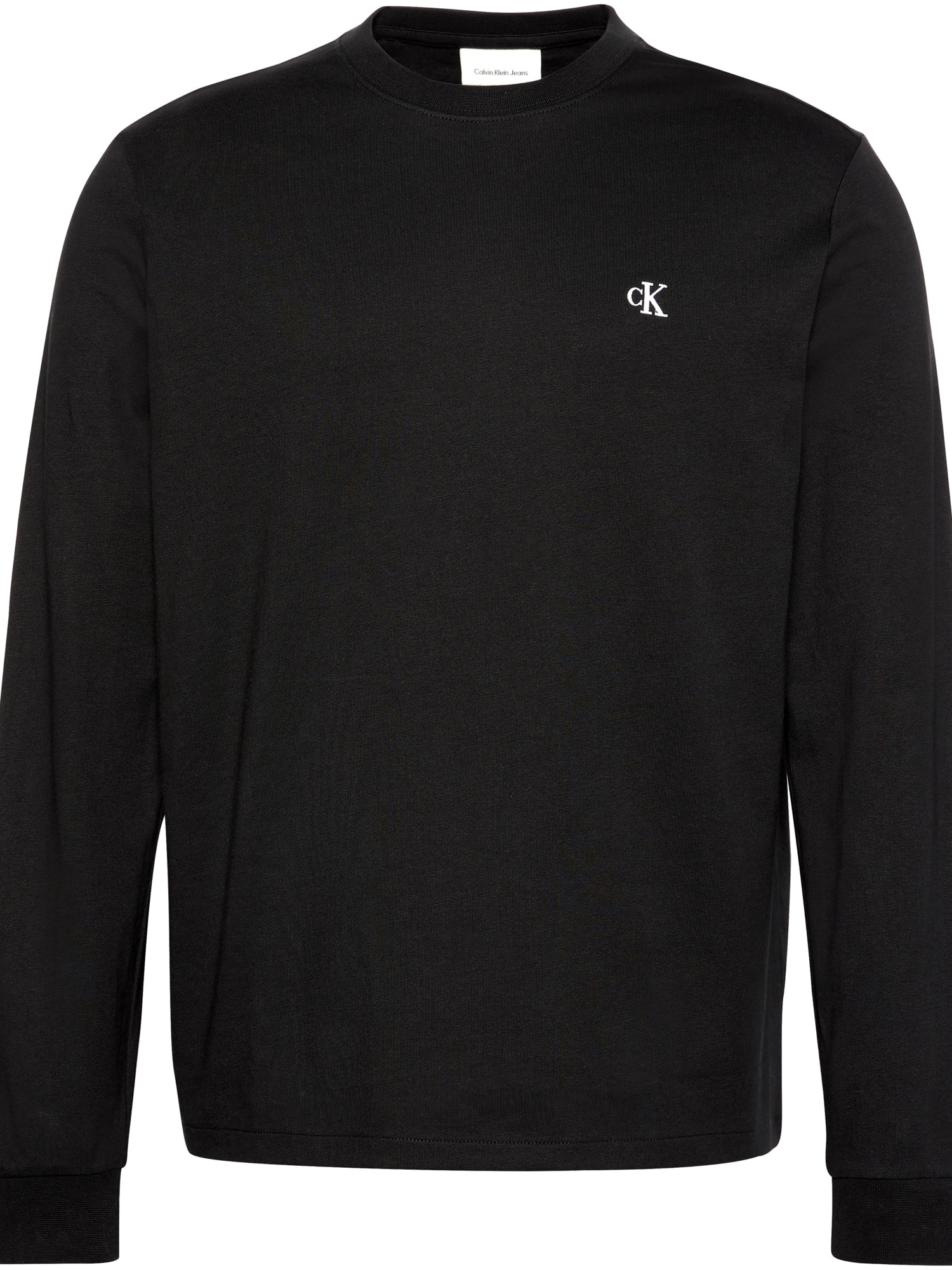 Calvin Klein Jeans Langarmshirt »LS EASY MONOGRAM TEE«, Mit Rundhalsausschnitt, regular fit