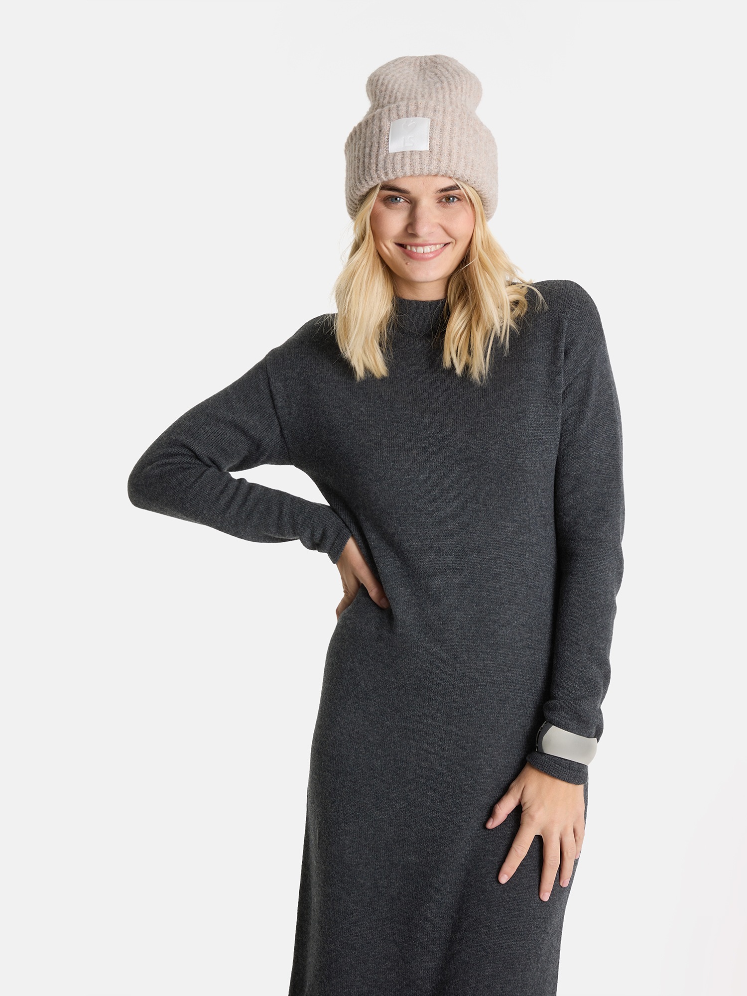 Lieblingsstück Strickkleid »LillemorL« mit kurzem Stehkragen