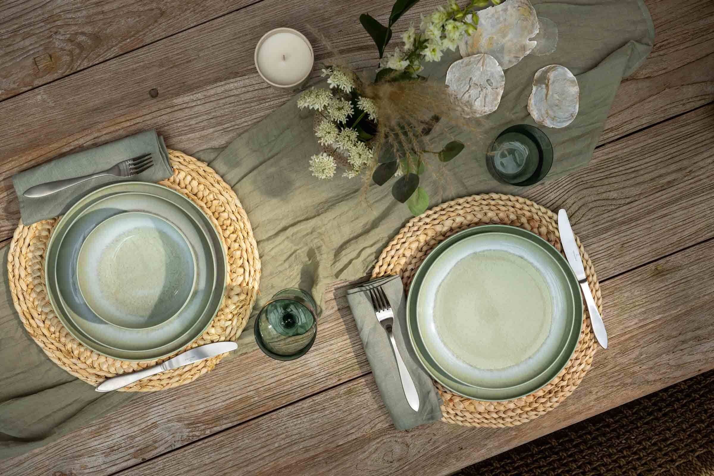 like. by Villeroy & Boch Speiseteller »Speiseteller Perlemor Alga ø 27,1 cm 6er Set grün«