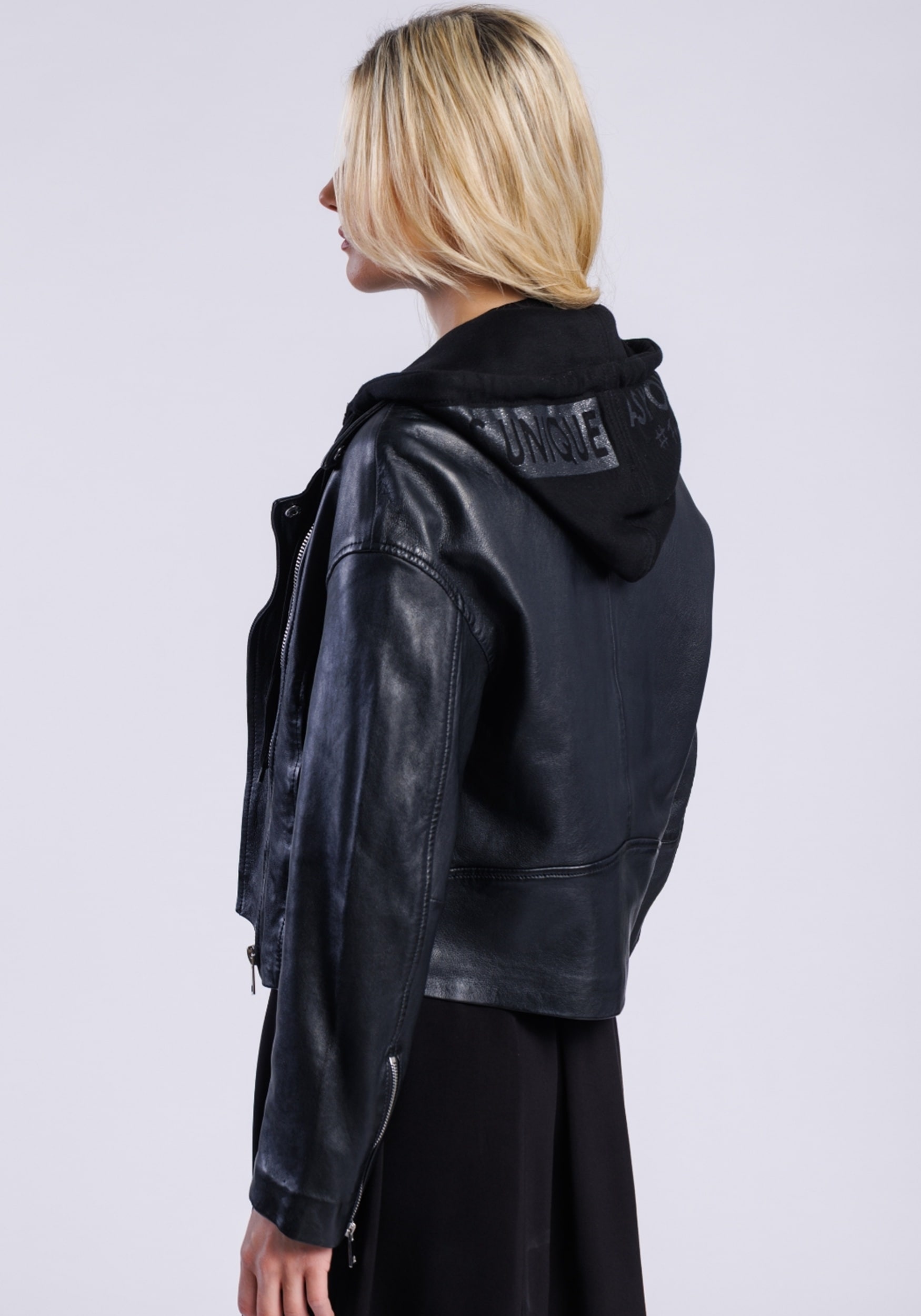 Freaky Nation Lederjacke »Black Vibe-FN«