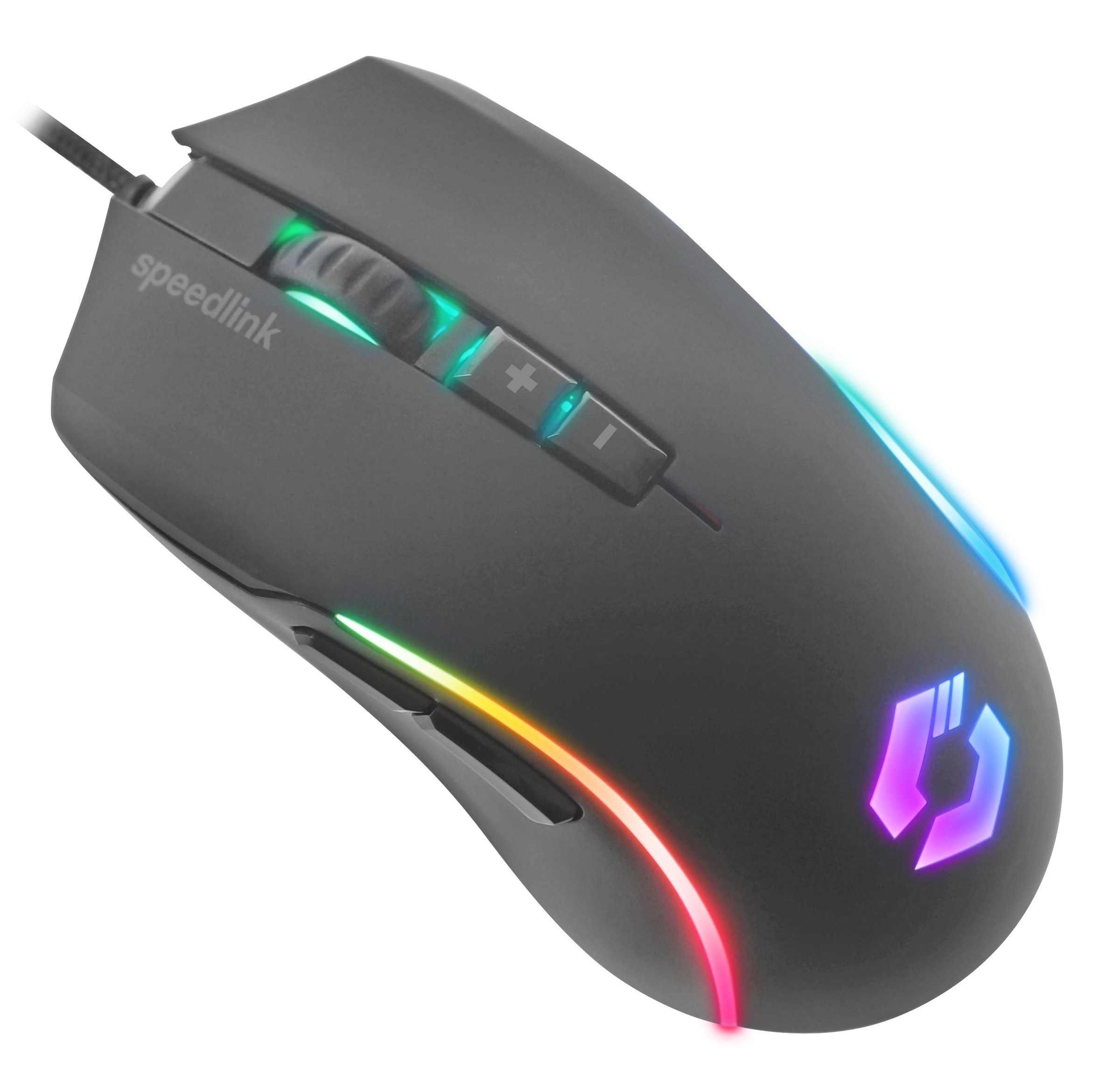 Speedlink Gaming-Maus »Gaming Maus Set, ZAVOS RGB Mouse, ATECS Soft Mousepad - Size M«, 8.000 dpi interpoliert, RGB-Beleuchtung, 38 x 30 cm