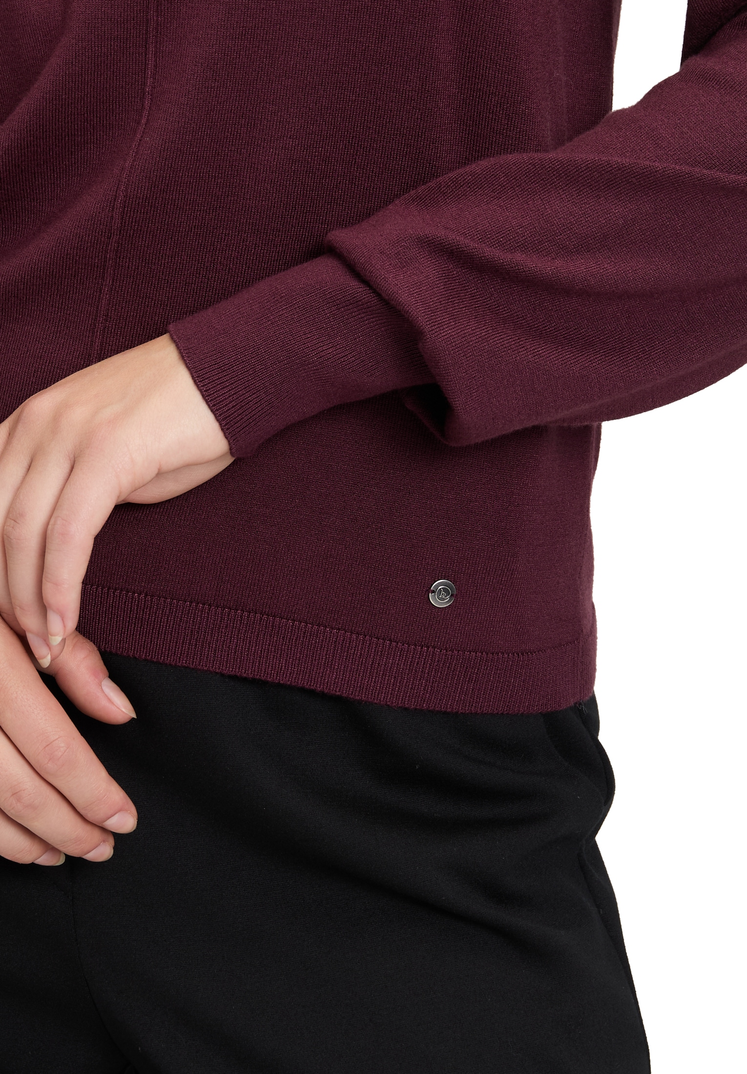 Betty&Co Strickpullover »Strickpullover mit Strickdetails«