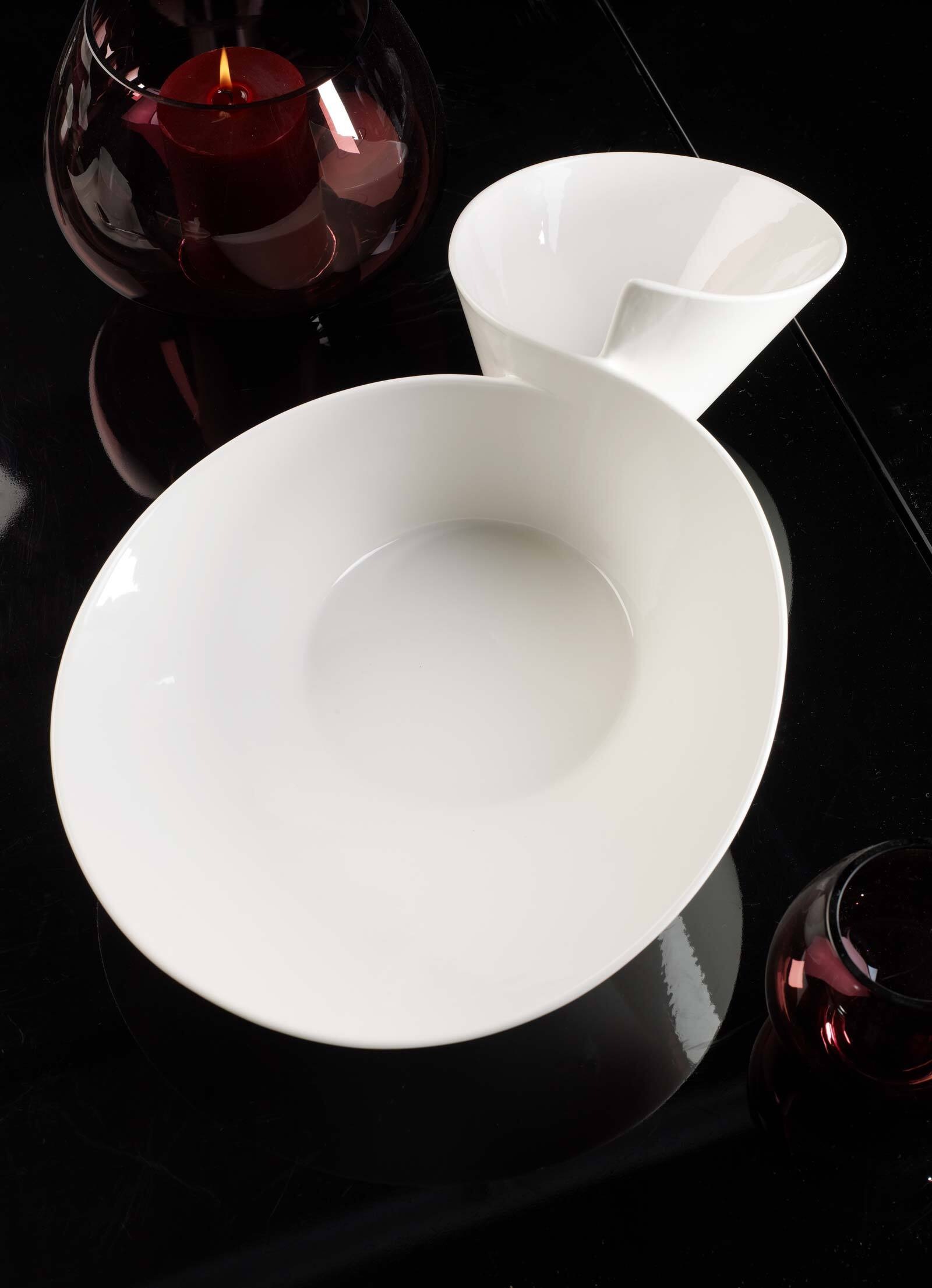 Villeroy & Boch Dipschale »Eye-catcher Doppelbol NewWave 49 x 27 cm weiß«
