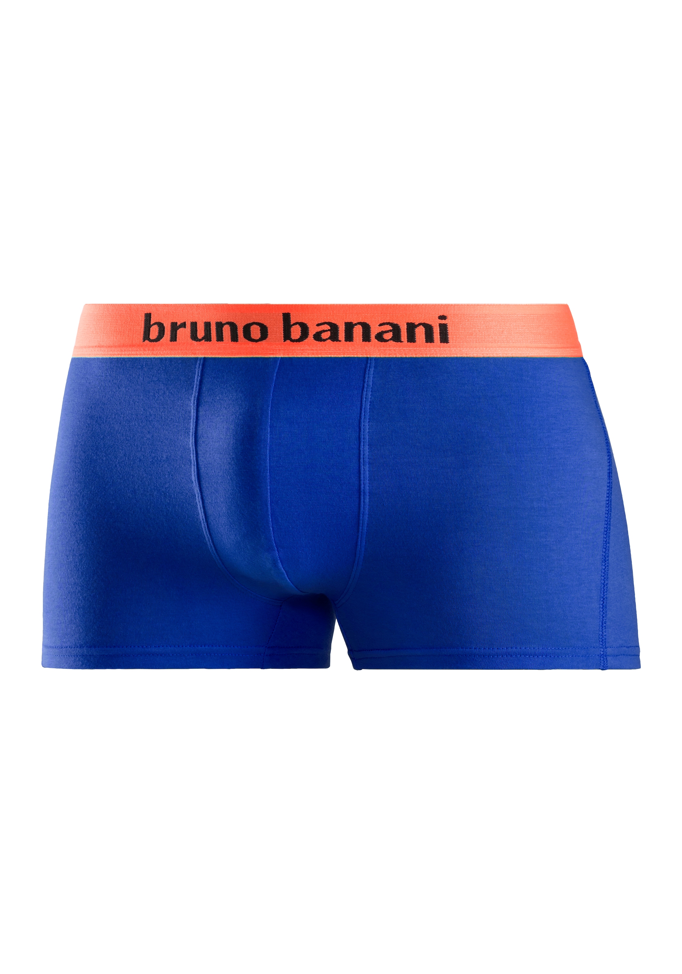 Bruno Banani Boxer, (Packung, 4 St.), mit farbigen Marken-Schriftzug am Bündchen