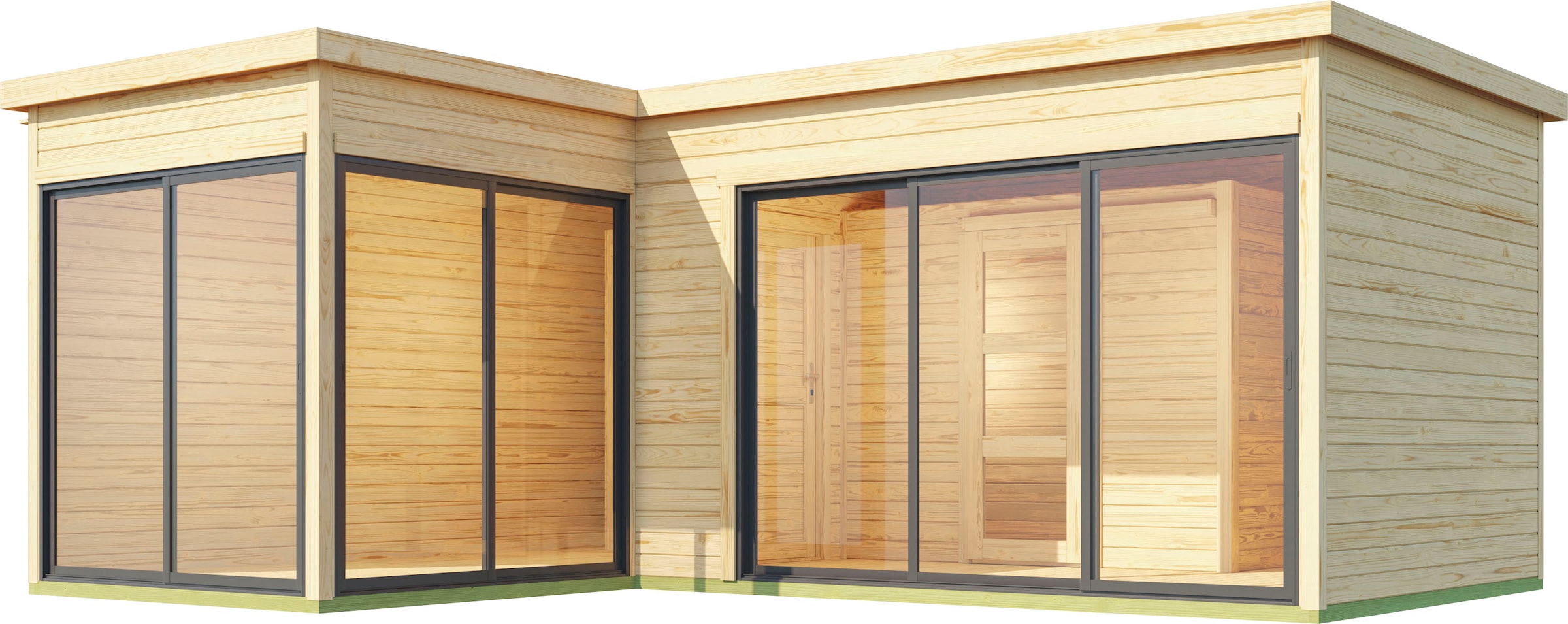 LASITA MAJA Gartenhaus »DOMEO«, (Set, inkl. Fussbodenbretter zum verlegen)