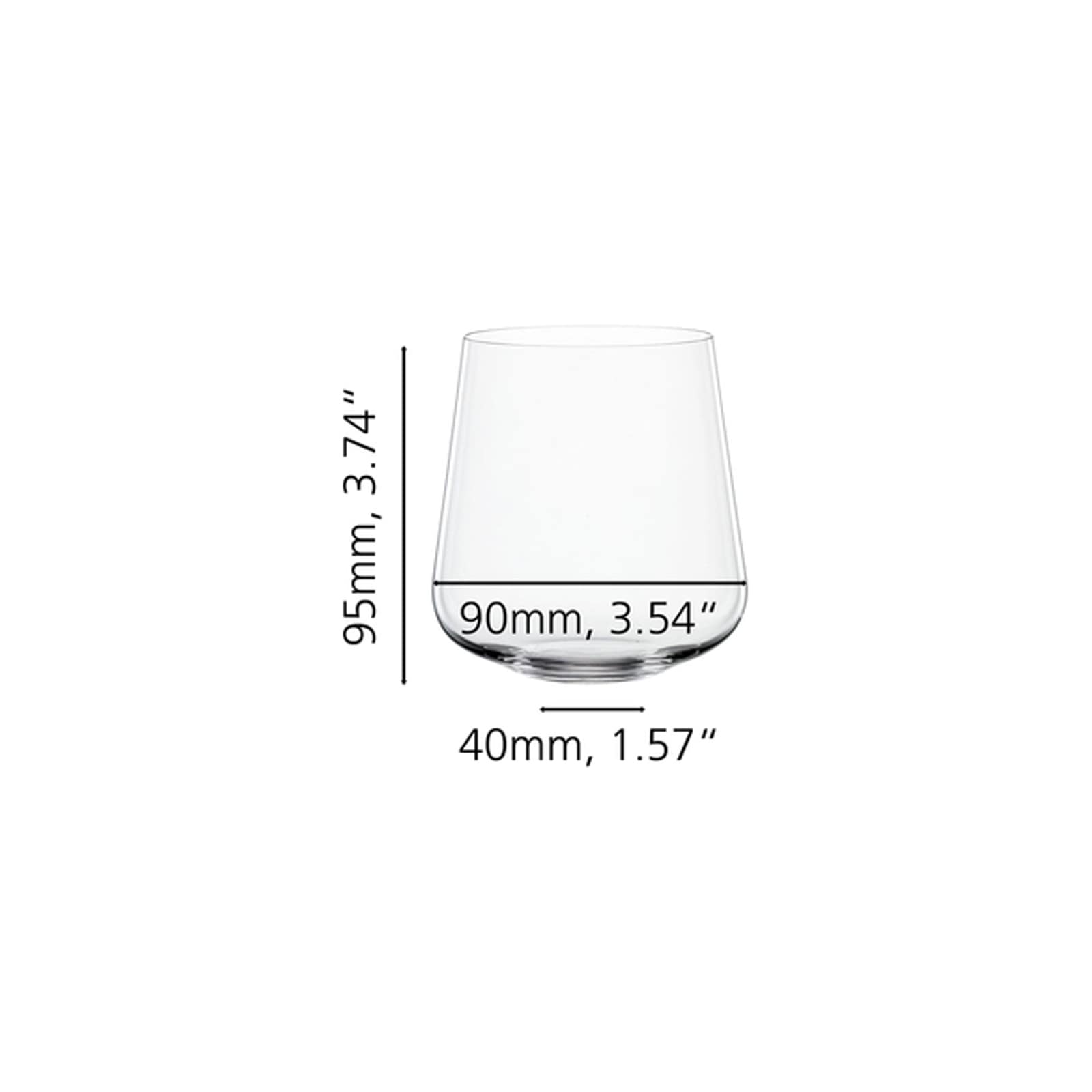 SPIEGELAU Glas »Wassergläser Definition 425 ml 4er Set transparent« Spülmaschinengeeignet